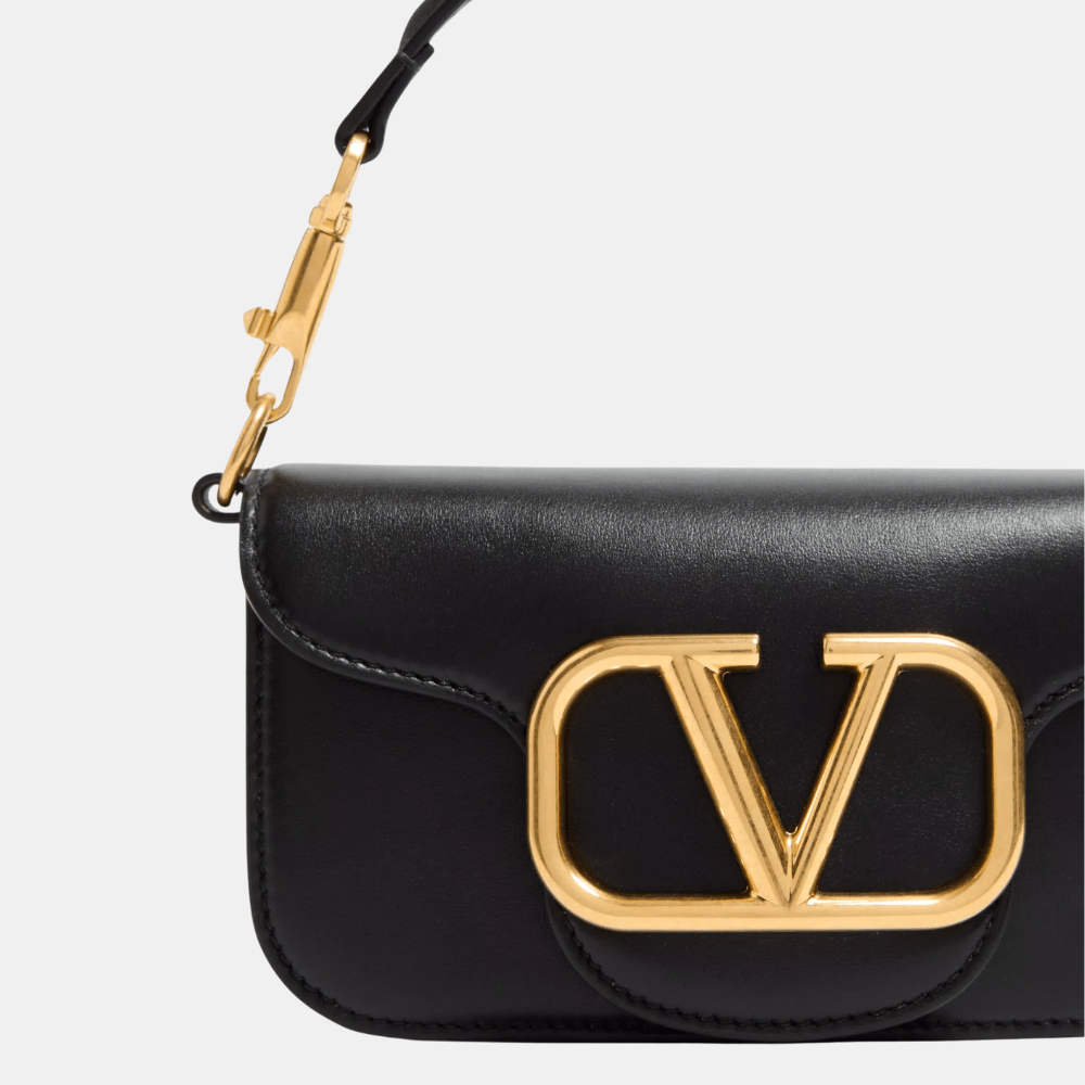 Valentino Garavani Locò Small Shoulder Bag (Black)