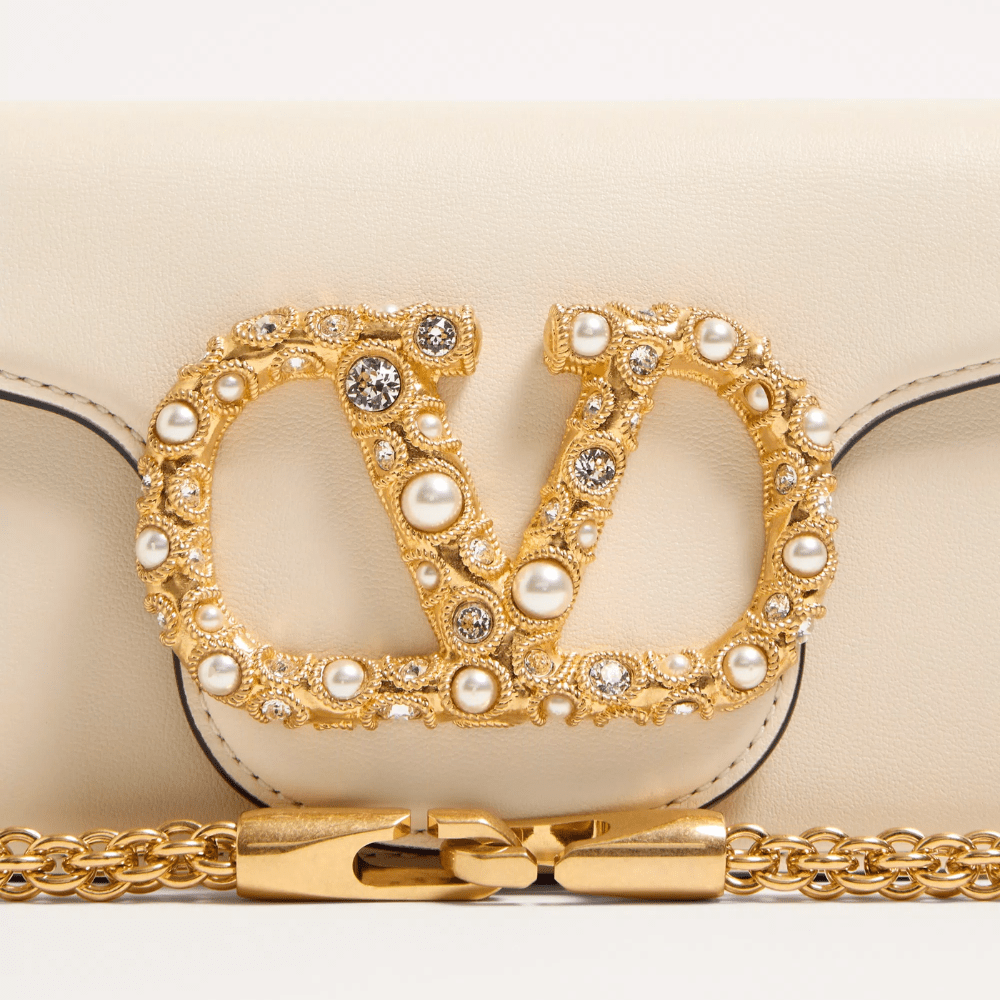 Valentino Garavani Locò Small Shoulder Bag With Jewel Logo