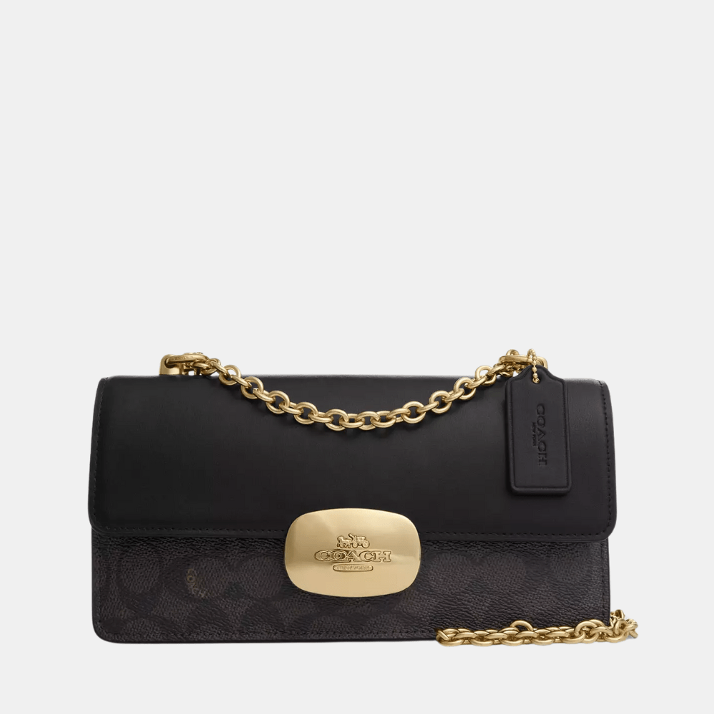 Coach Eliza Flap Crossbody Bag In Signature Canvas