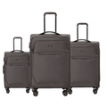 Grey Goby London Carry-On Luggage Suitcase 3Pcs Sets On Wheels Oxford Luggage 3006