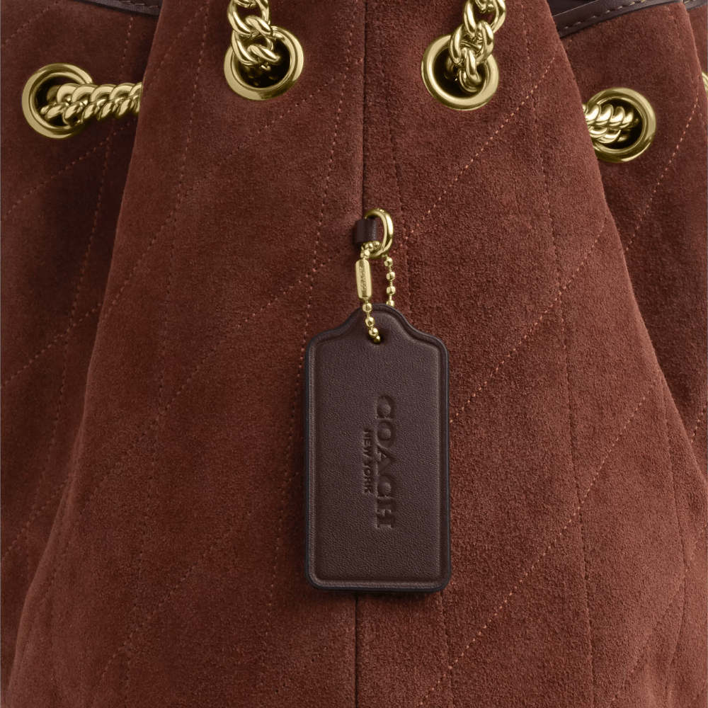 Coach Evelyn Shoulder Bag With Quilting (Vintage Brown)