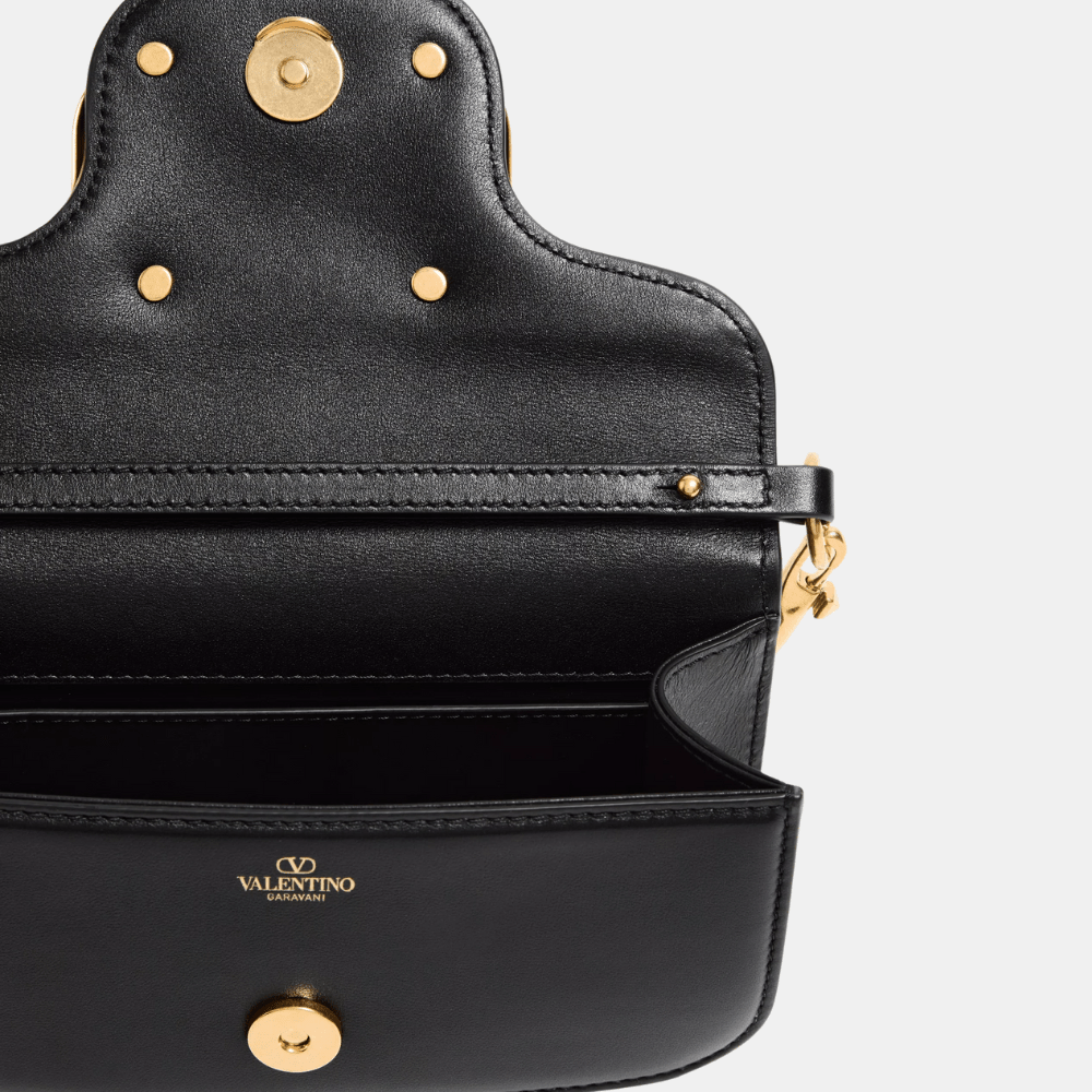Valentino Garavani Locò Small Shoulder Bag (Black)