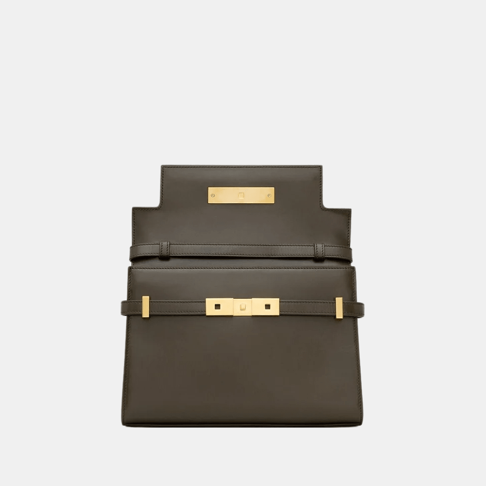 Saint Laurent Small Manhattan In Box Shoulder Bag (Emy Green)