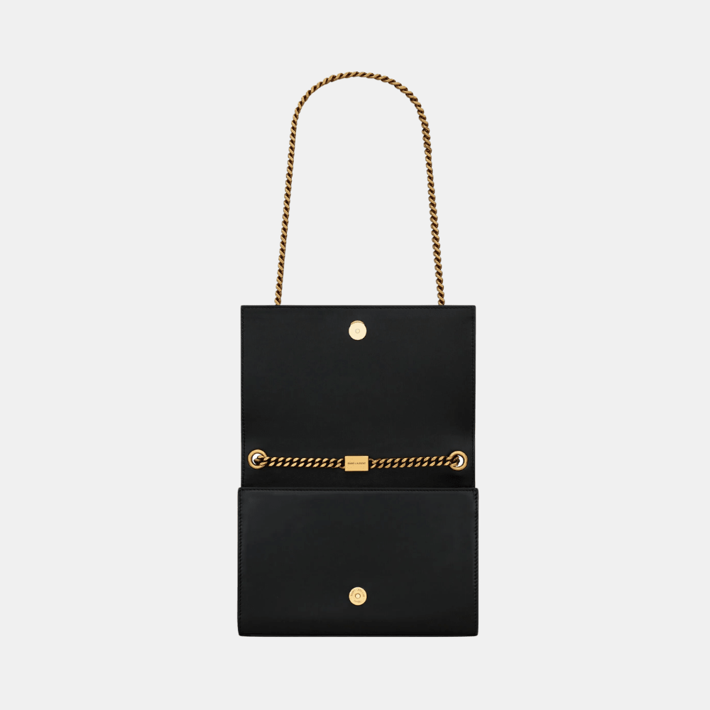 Saint Laurent Kate Small Shoulder Bag (Black/ White)