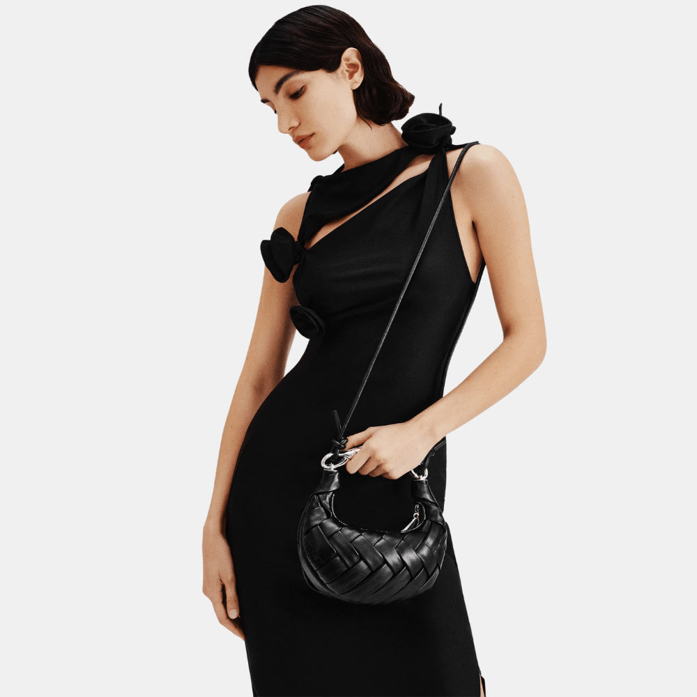 JW Pei Orla Weave Handbag (Black)