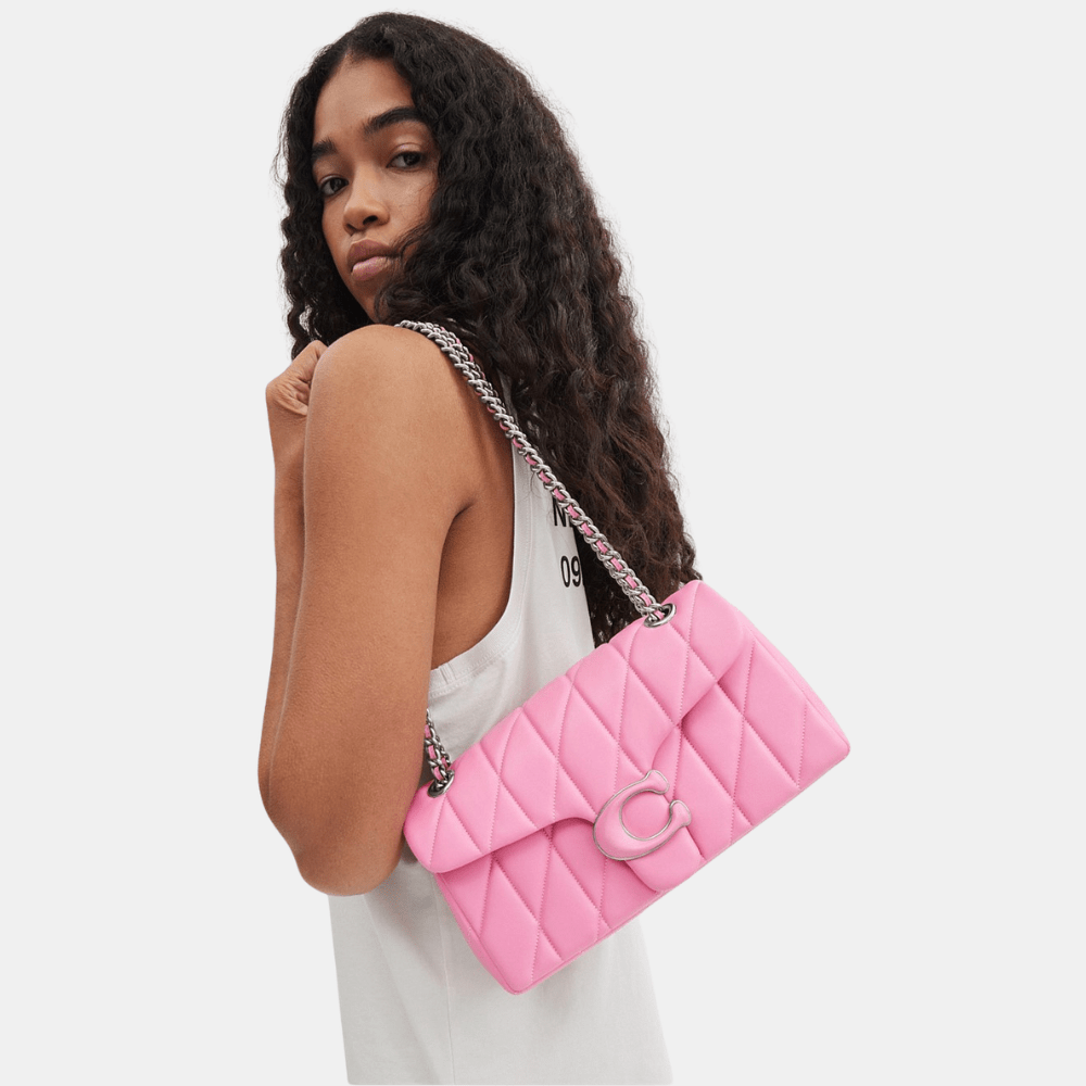 Coach Quilted Tabby 26 Shoulder Bag (Pink)