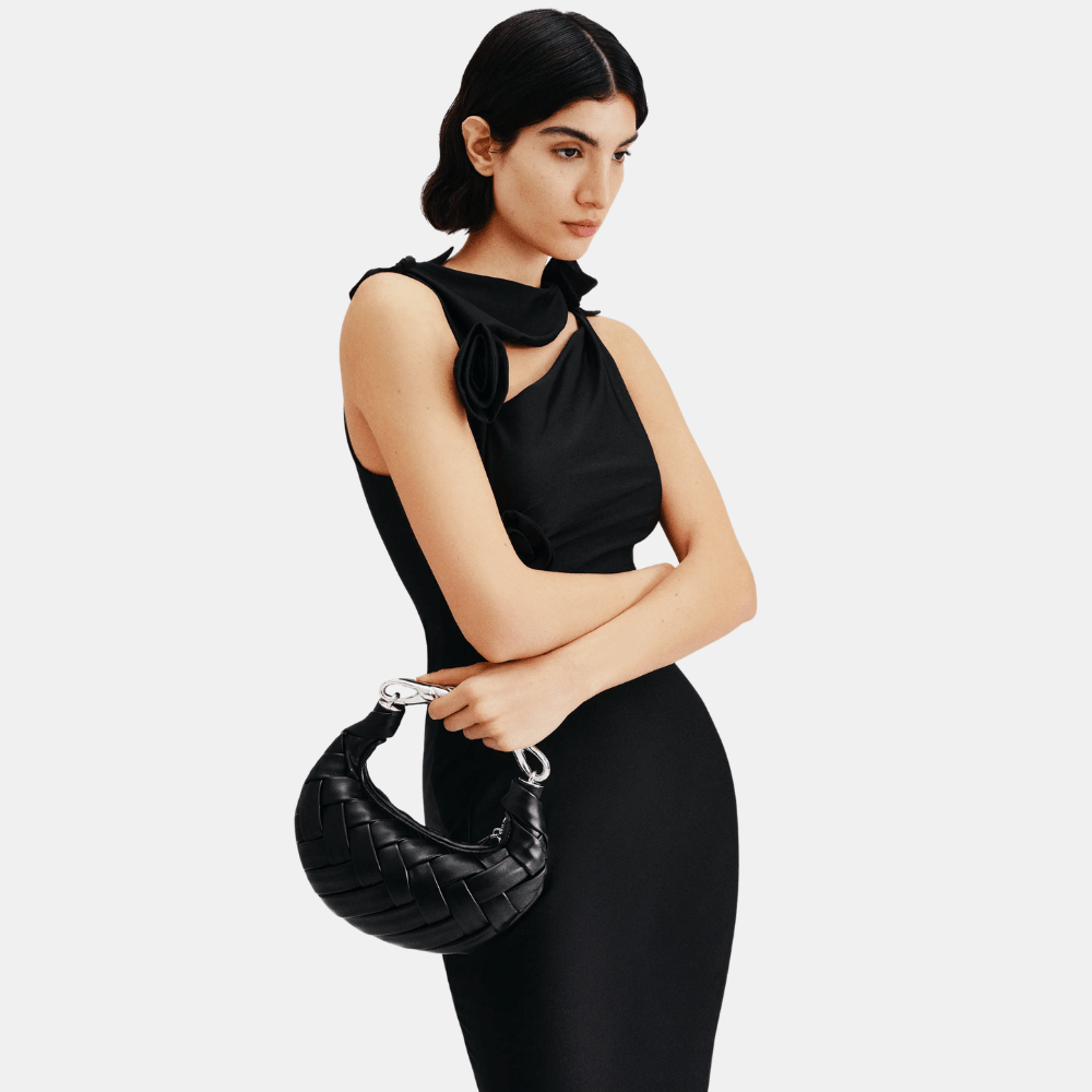 JW Pei Orla Weave Handbag (Black)