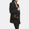 Saint Laurent Small Kate Crossbody Bag in Patent Leather (Spicy Chocolate)