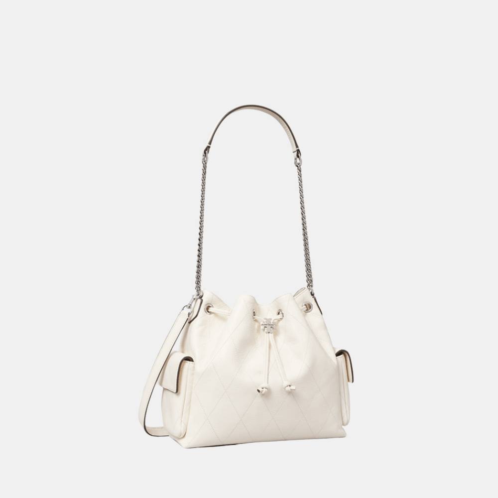 Tory Burch Charlie Quilted Drawstring Shoulder Bag