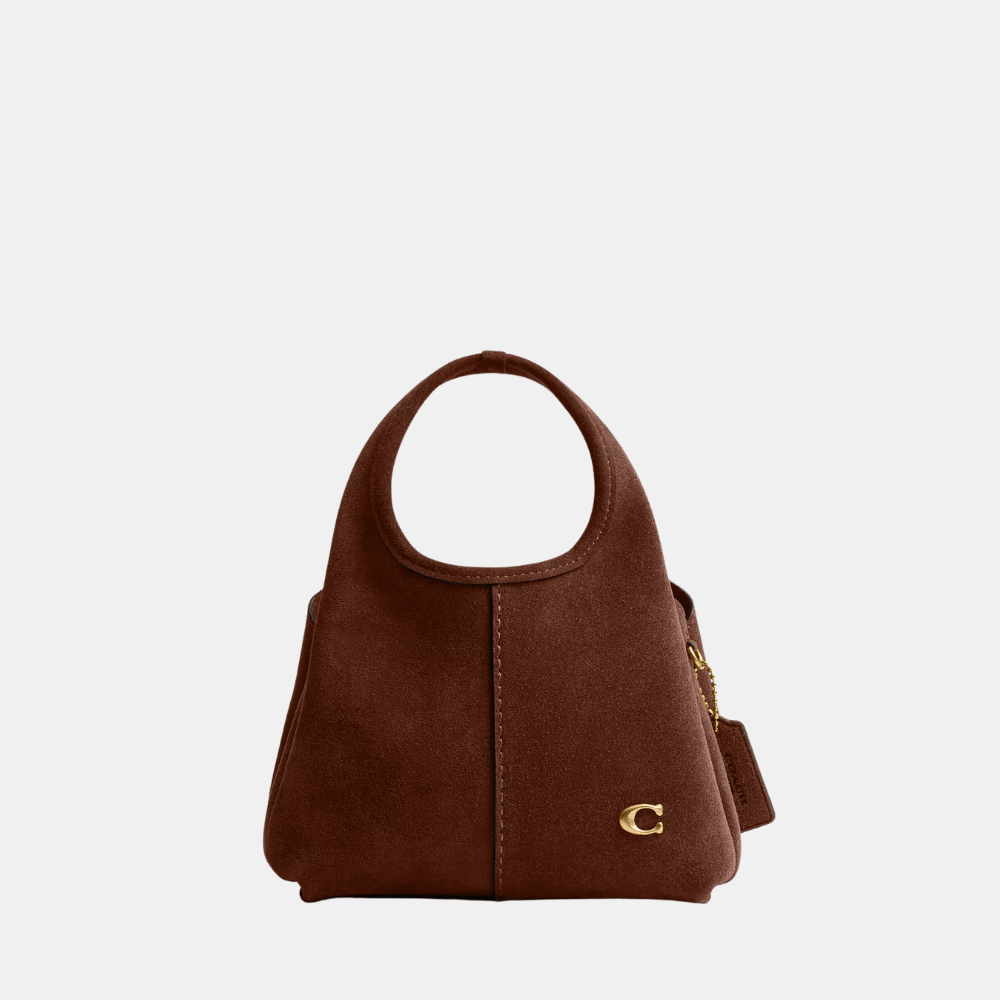 Coach Lana Shoulder Bag 19 (Suede/Warm Brown)