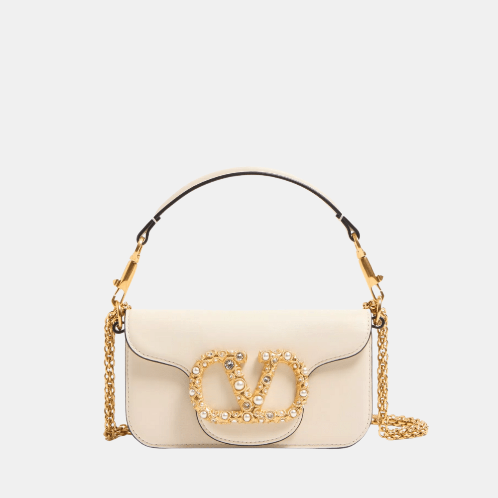 Valentino Garavani Locò Small Shoulder Bag With Jewel Logo