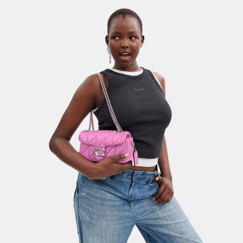 Coach Quilted Tabby 20 Shoulder Bag (Fuschia)