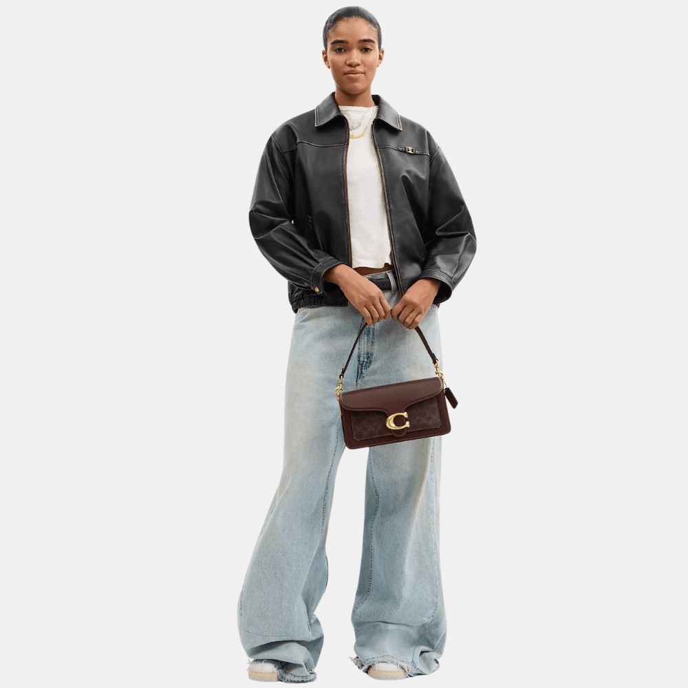 Coach Tabby 26 Shoulder Bag In Signature Canvas (Maple)