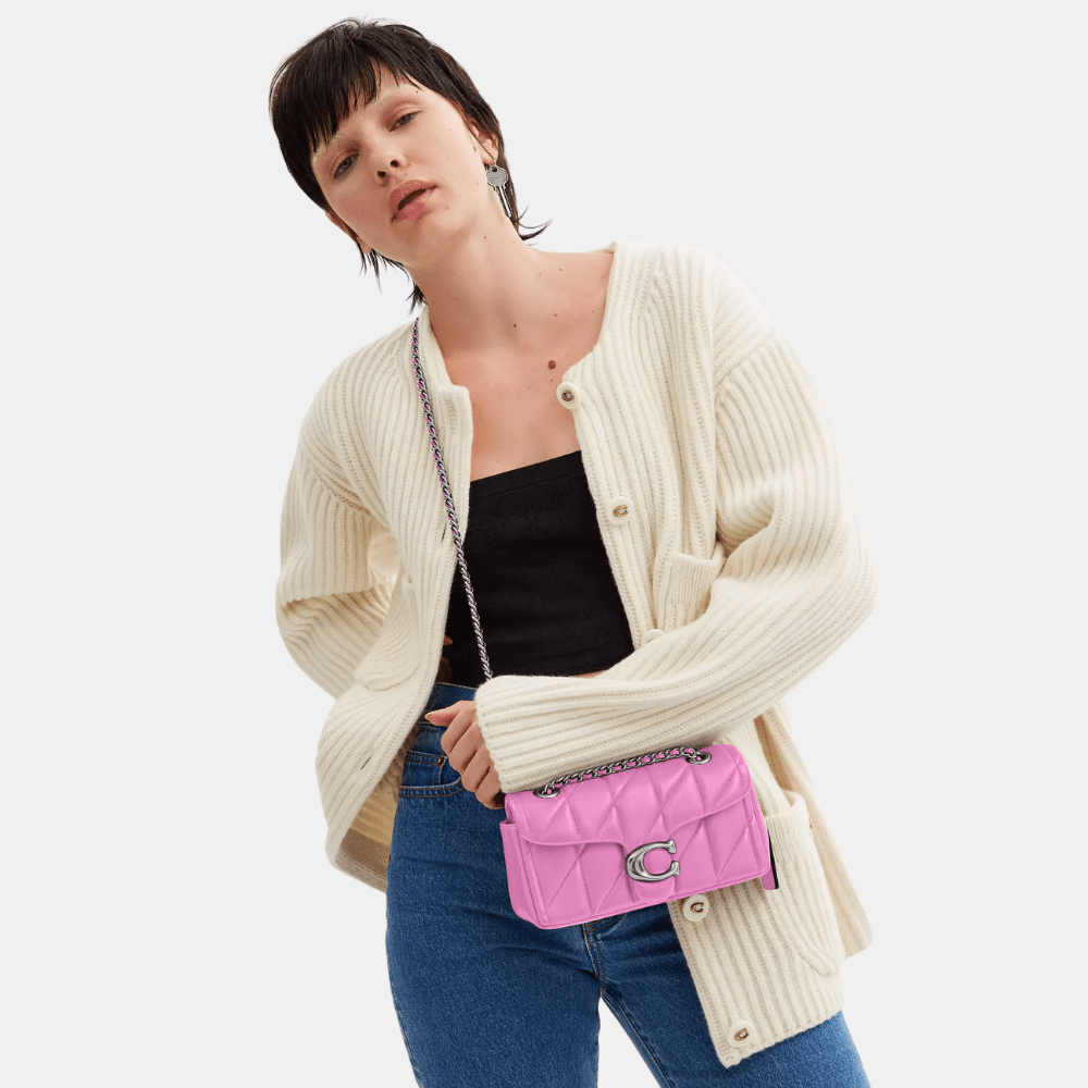Coach Quilted Tabby 20 Shoulder Bag (Fuschia)