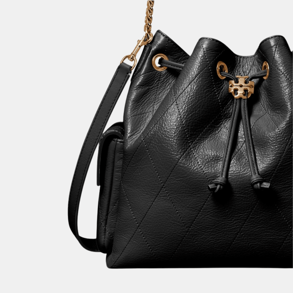 Tory Burch Charlie Quilted Drawstring Shoulder Bag