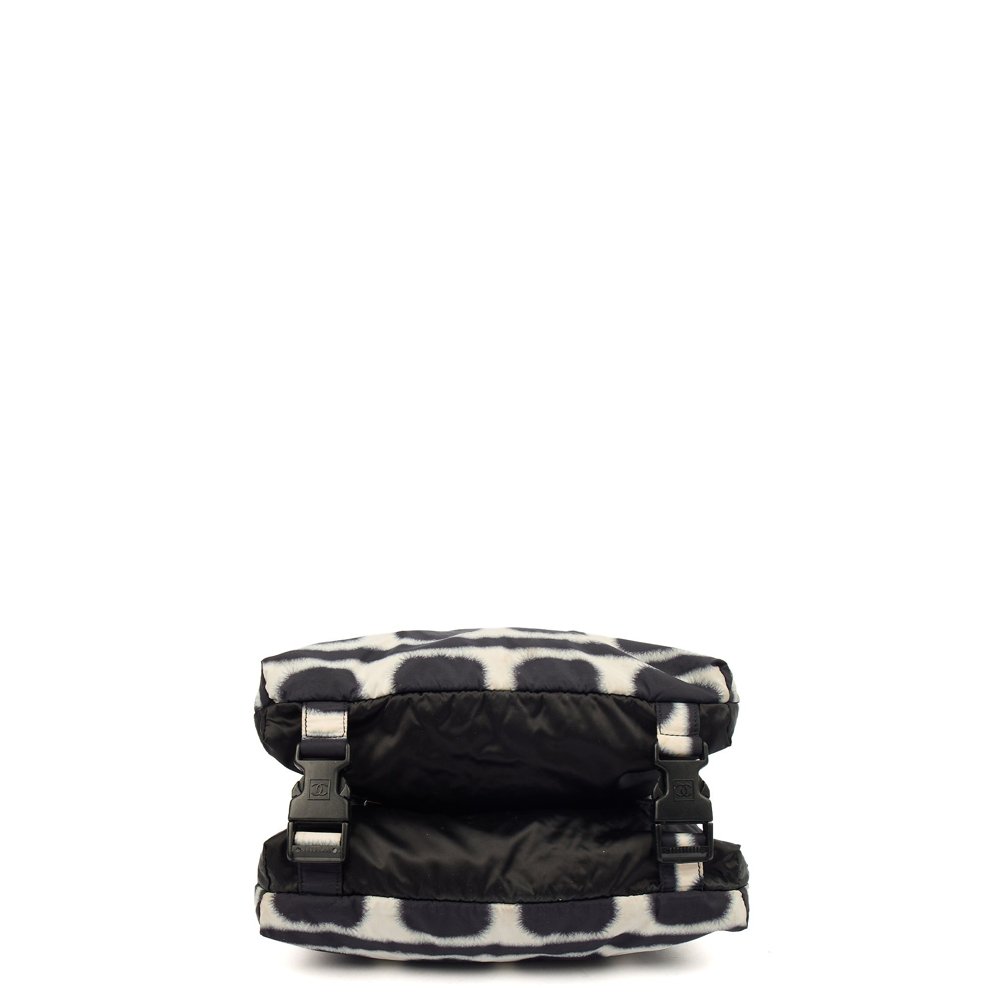 Chanel Shoulder Bag Round Messenger Bag  in Black, Fabric