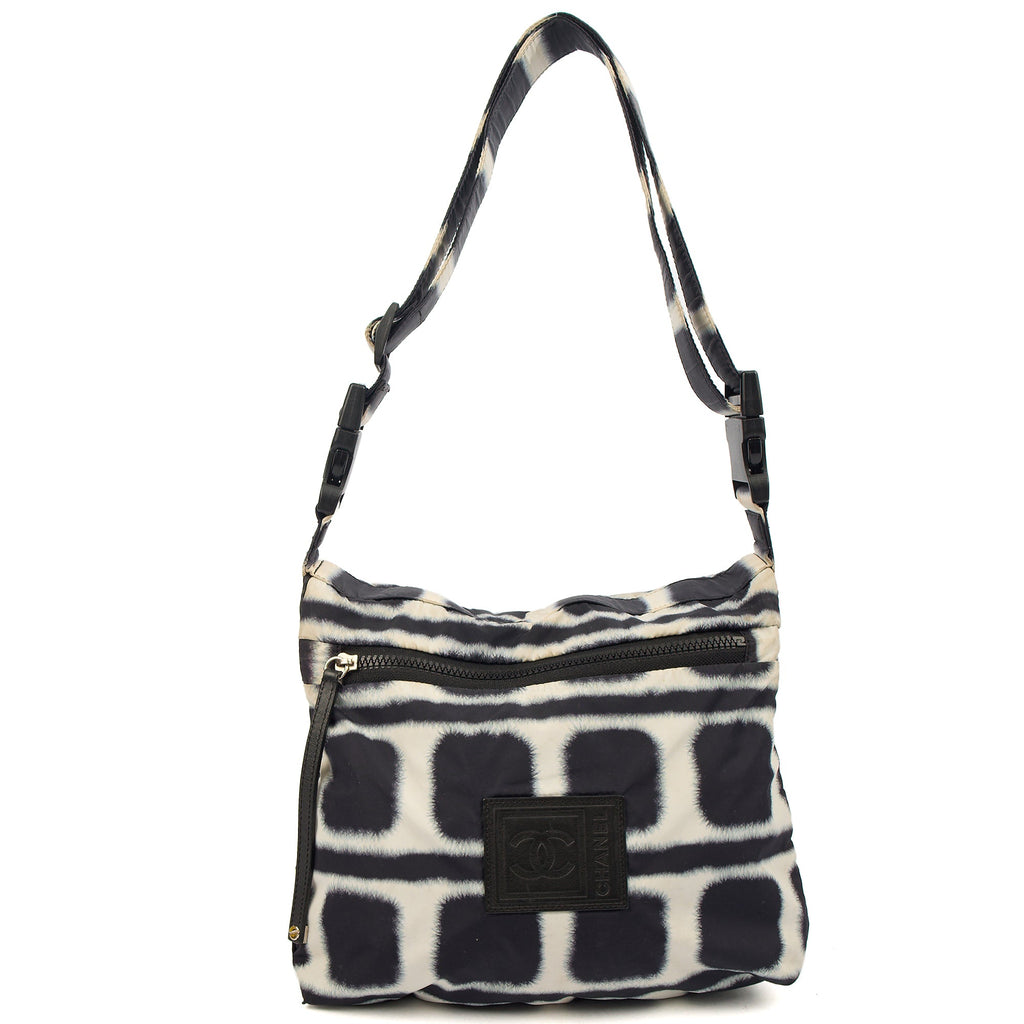Chanel Shoulder Bag Round Messenger Bag  in Black, Fabric