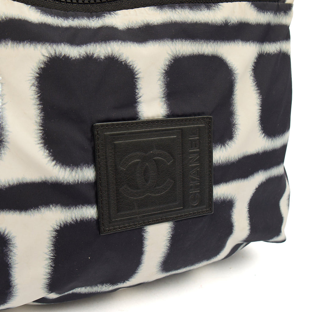 Chanel Shoulder Bag Round Messenger Bag  in Black, Fabric