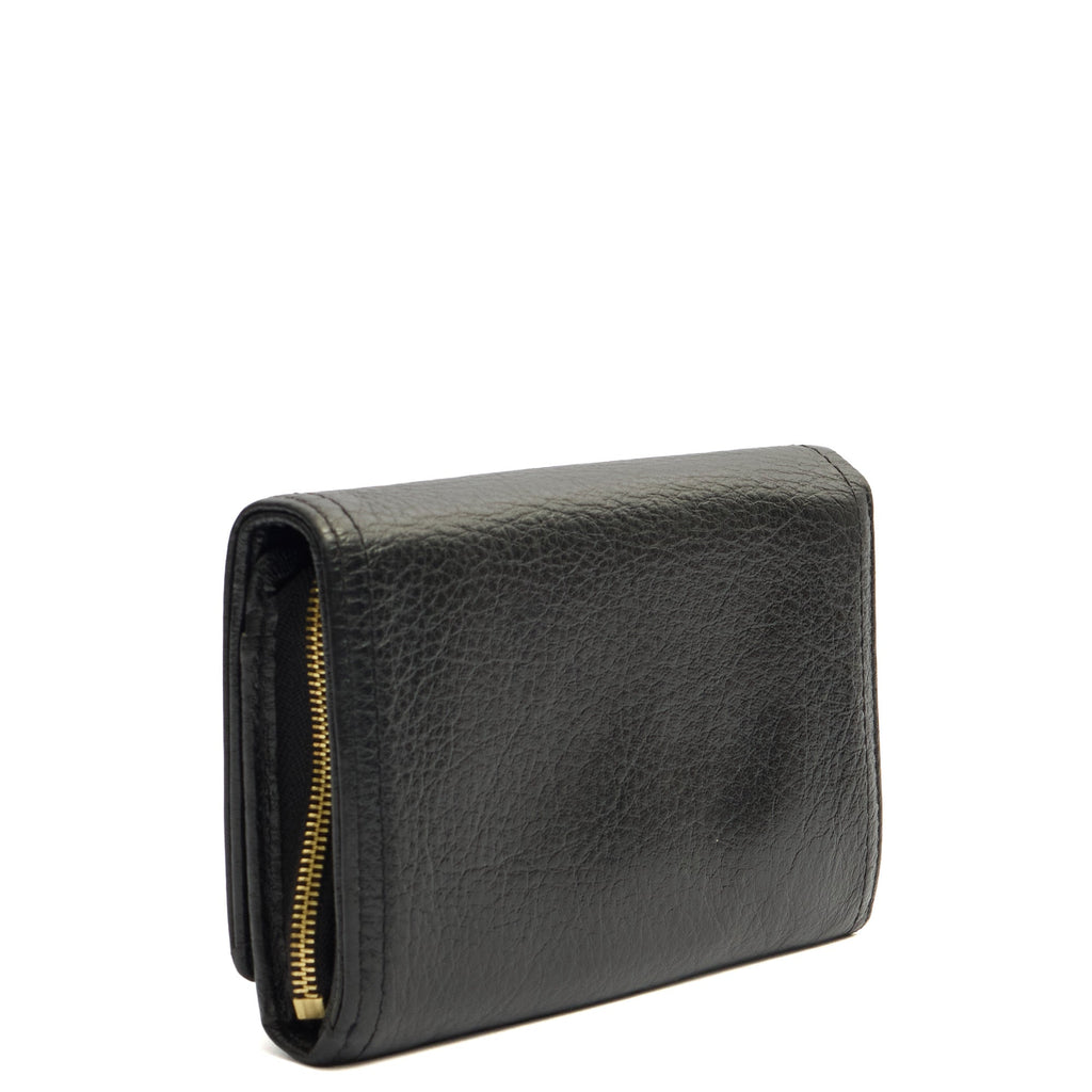 Mulberry Wallet Wallet in Black, Calfskin Leather