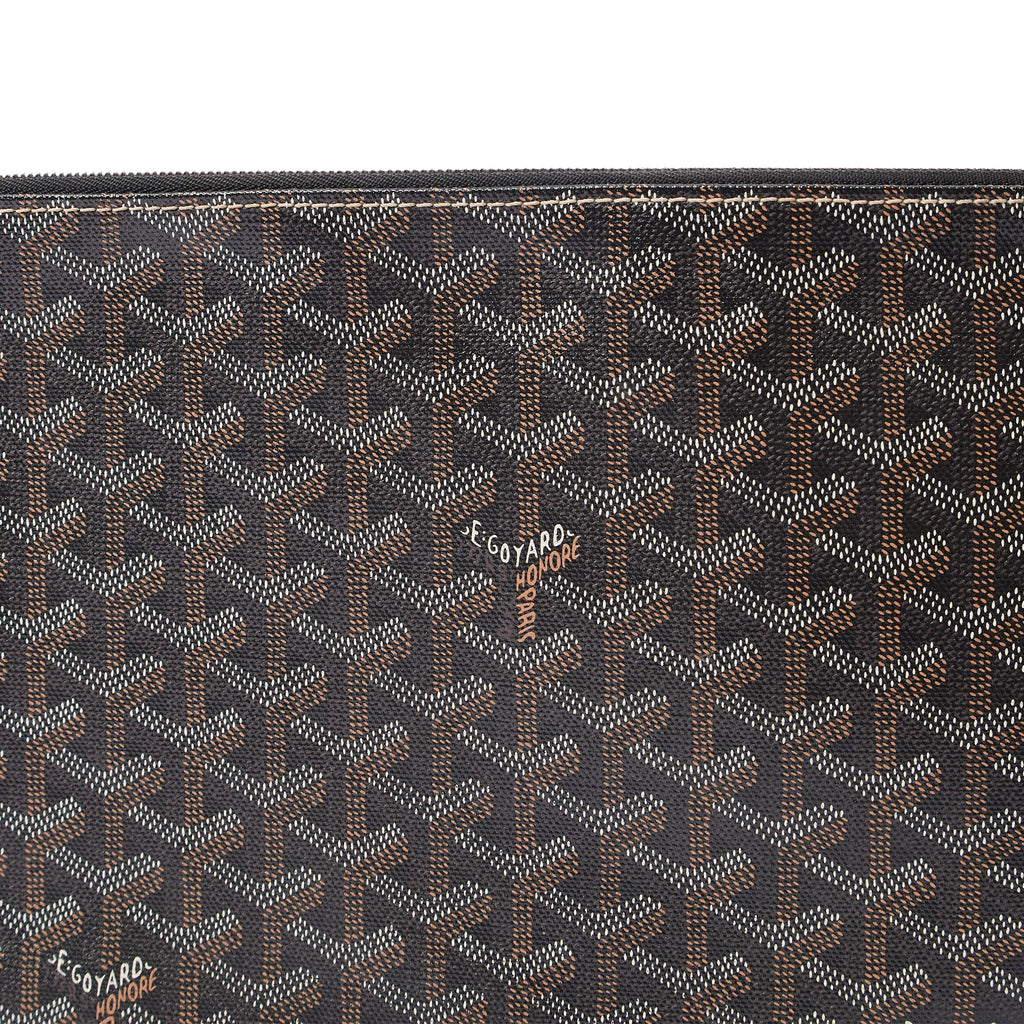 Goyard Clutch Senat Pouch PM in Brown, Leather