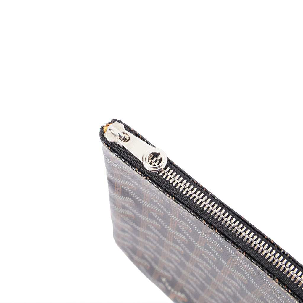 Goyard Clutch Senat Pouch PM in Brown, Leather