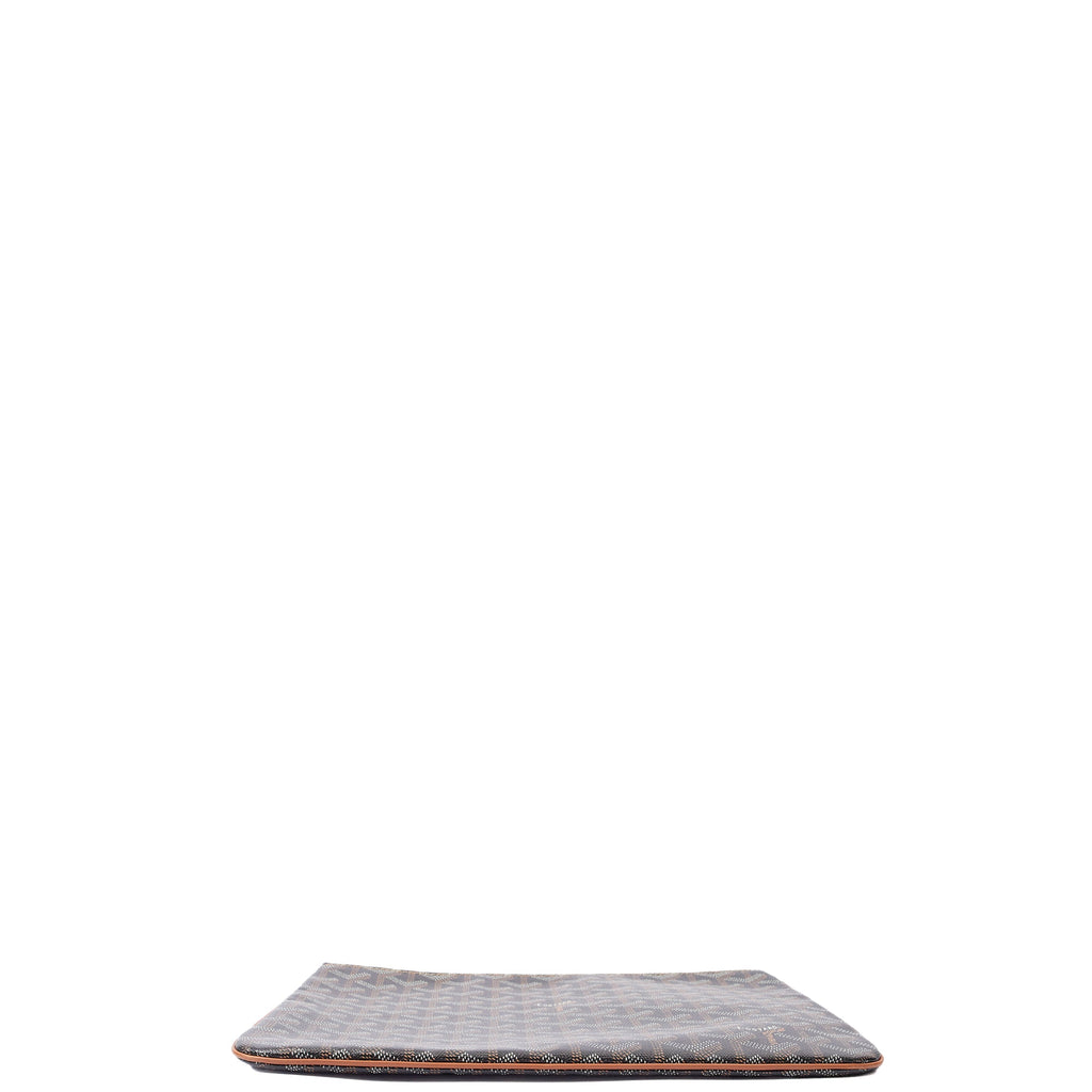 Goyard Clutch Senat Pouch PM in Brown, Leather