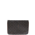 Goyard Clutch Senat Pouch PM in Brown, Leather