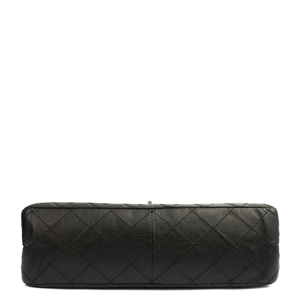 Chanel Shoulder Bag 2.55 Reissue - Maxi in Black, Crinkled Calfskin Leather