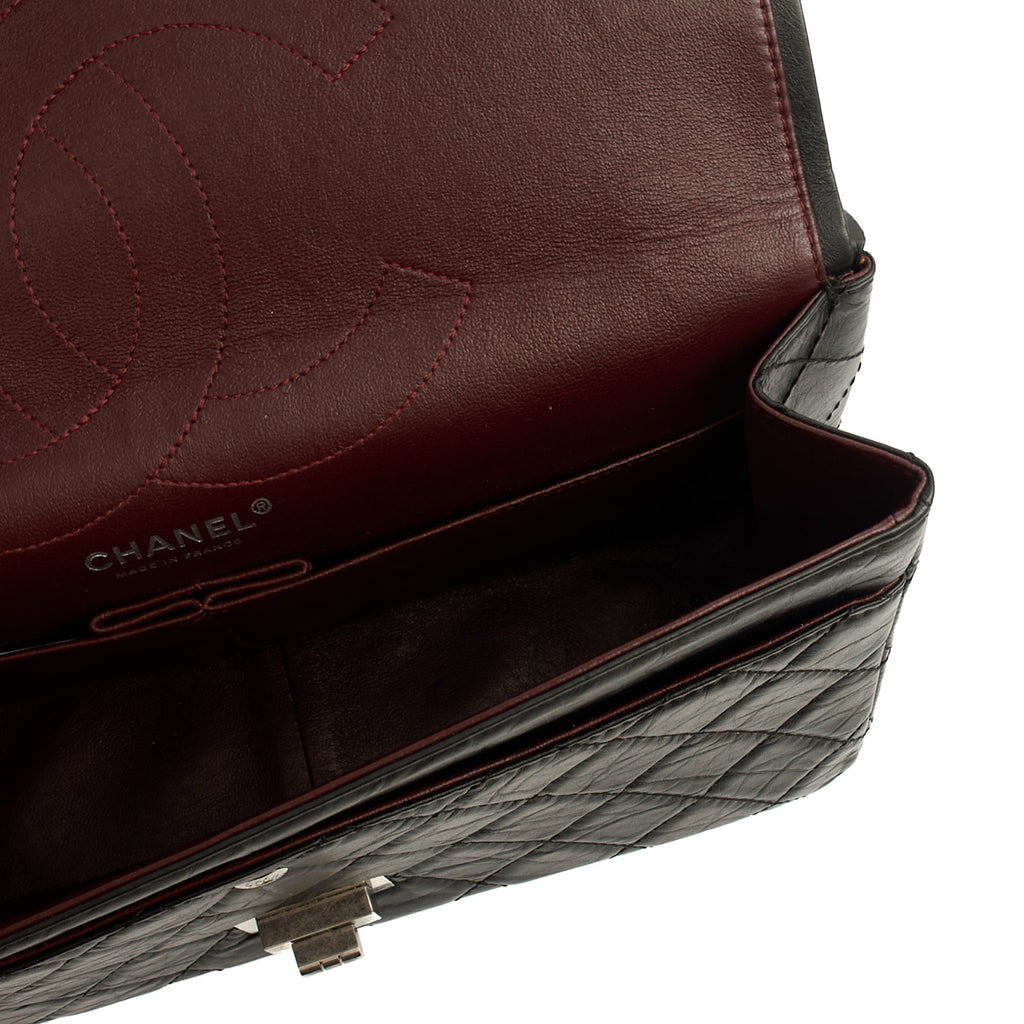 Chanel Shoulder Bag 2.55 Reissue - Maxi in Black, Crinkled Calfskin Leather