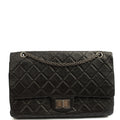 Chanel Shoulder Bag 2.55 Reissue - Maxi in Black, Crinkled Calfskin Leather