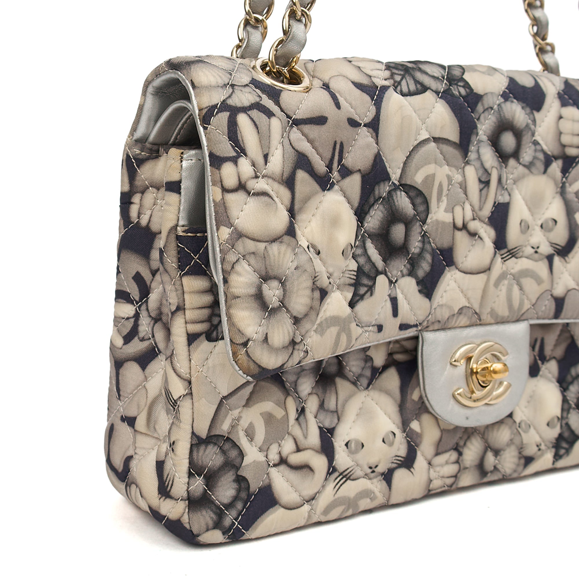 Chanel Shoulder Bag Classic Double Flap - Medium in Print, Fabric