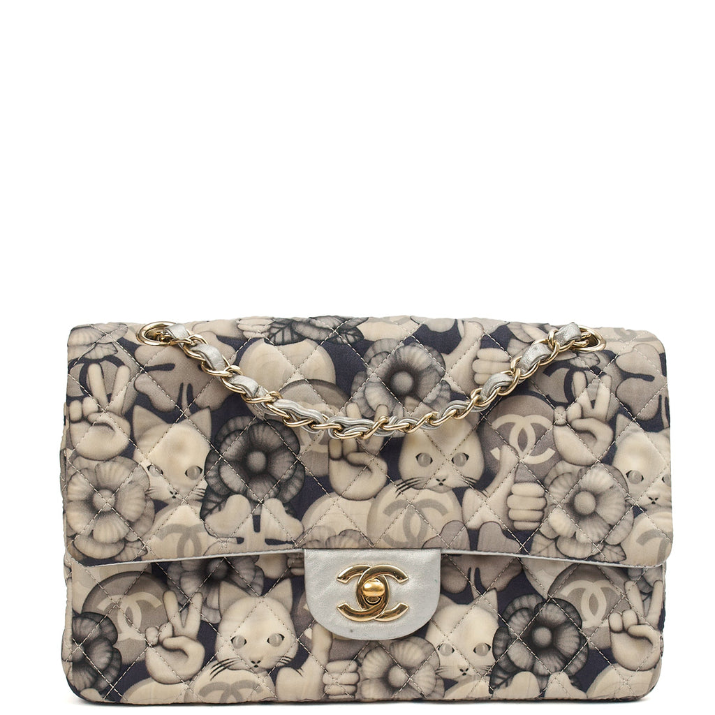 Chanel Shoulder Bag Classic Double Flap - Medium in Print, Fabric