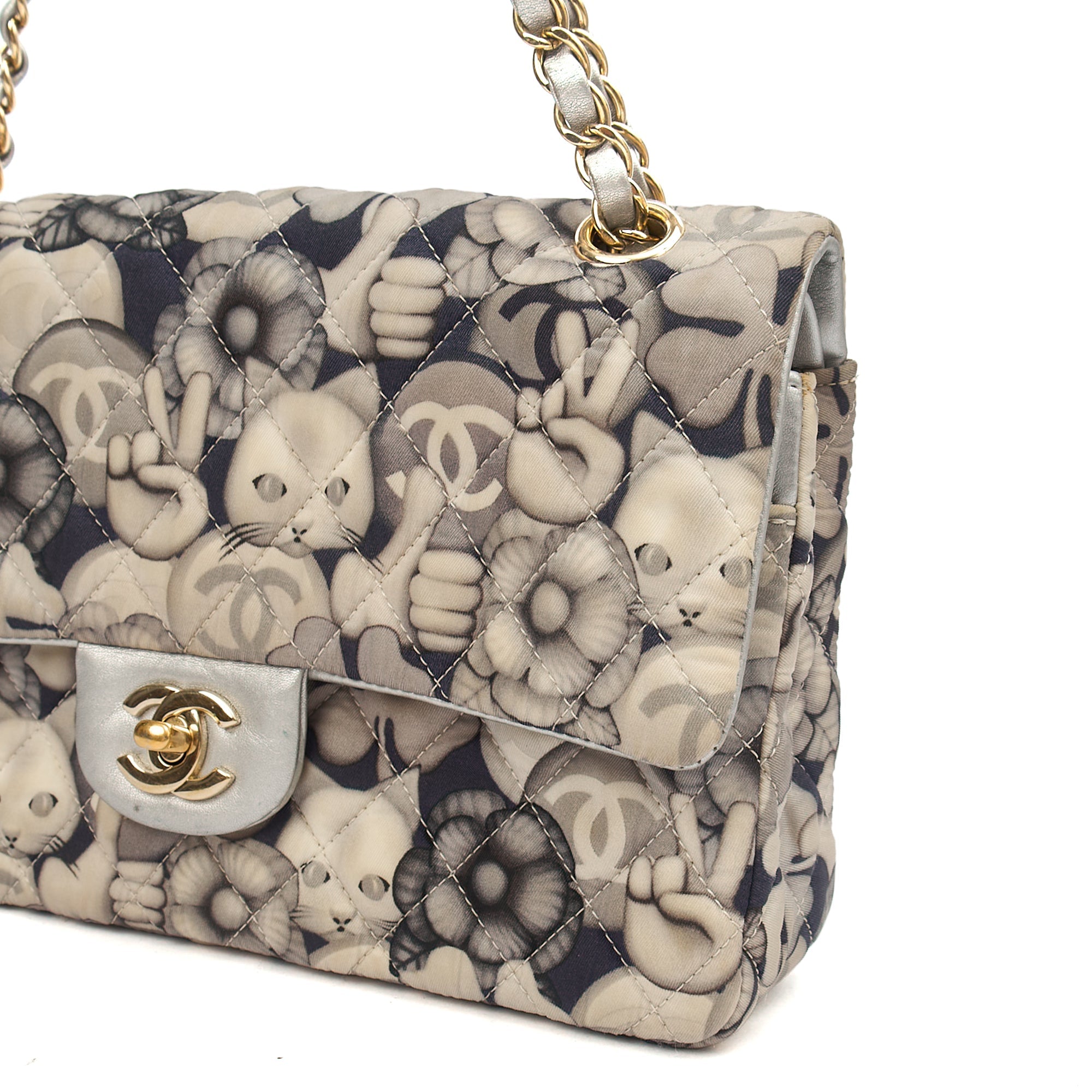 Chanel Shoulder Bag Classic Double Flap - Medium in Print, Fabric