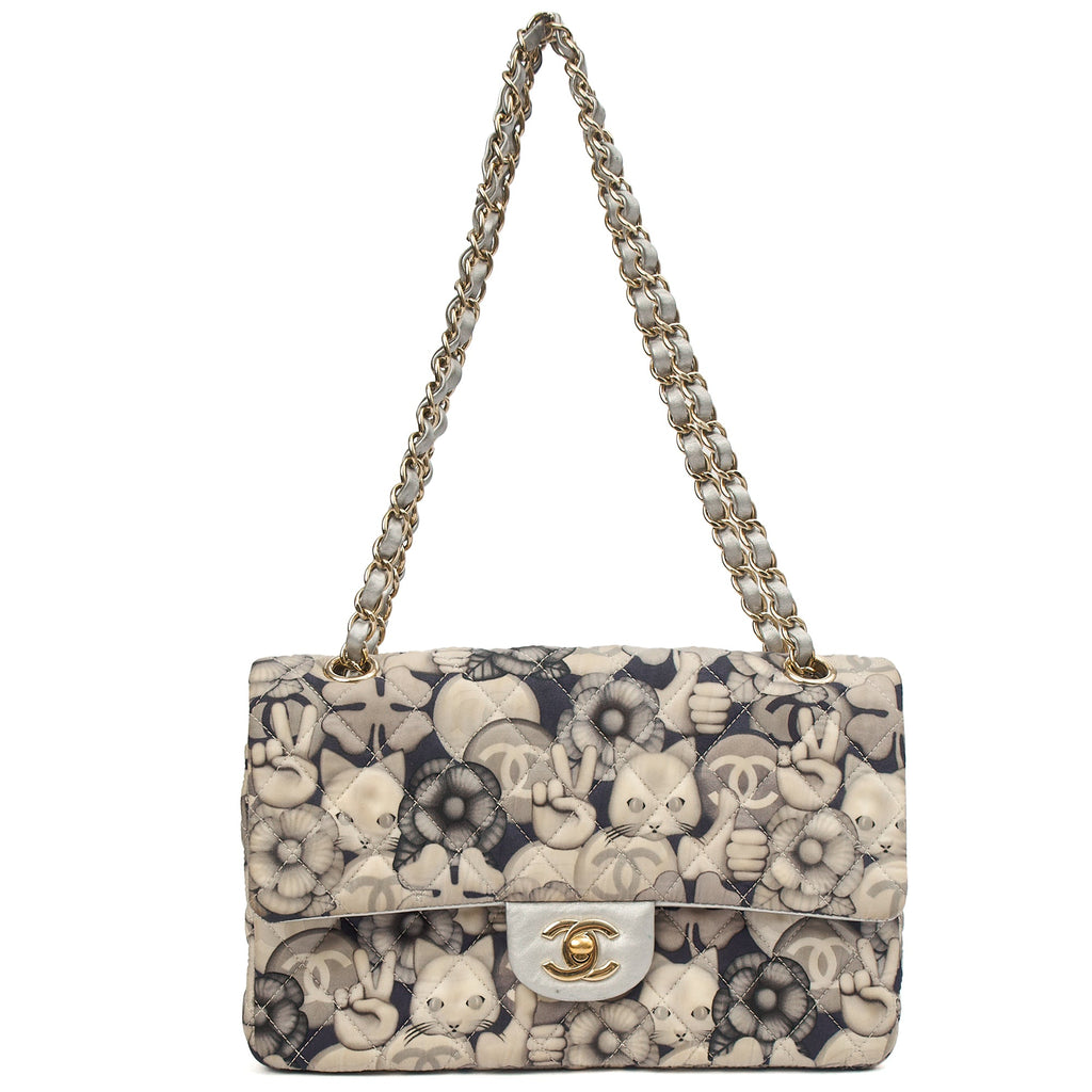 Chanel Shoulder Bag Classic Double Flap - Medium in Print, Fabric