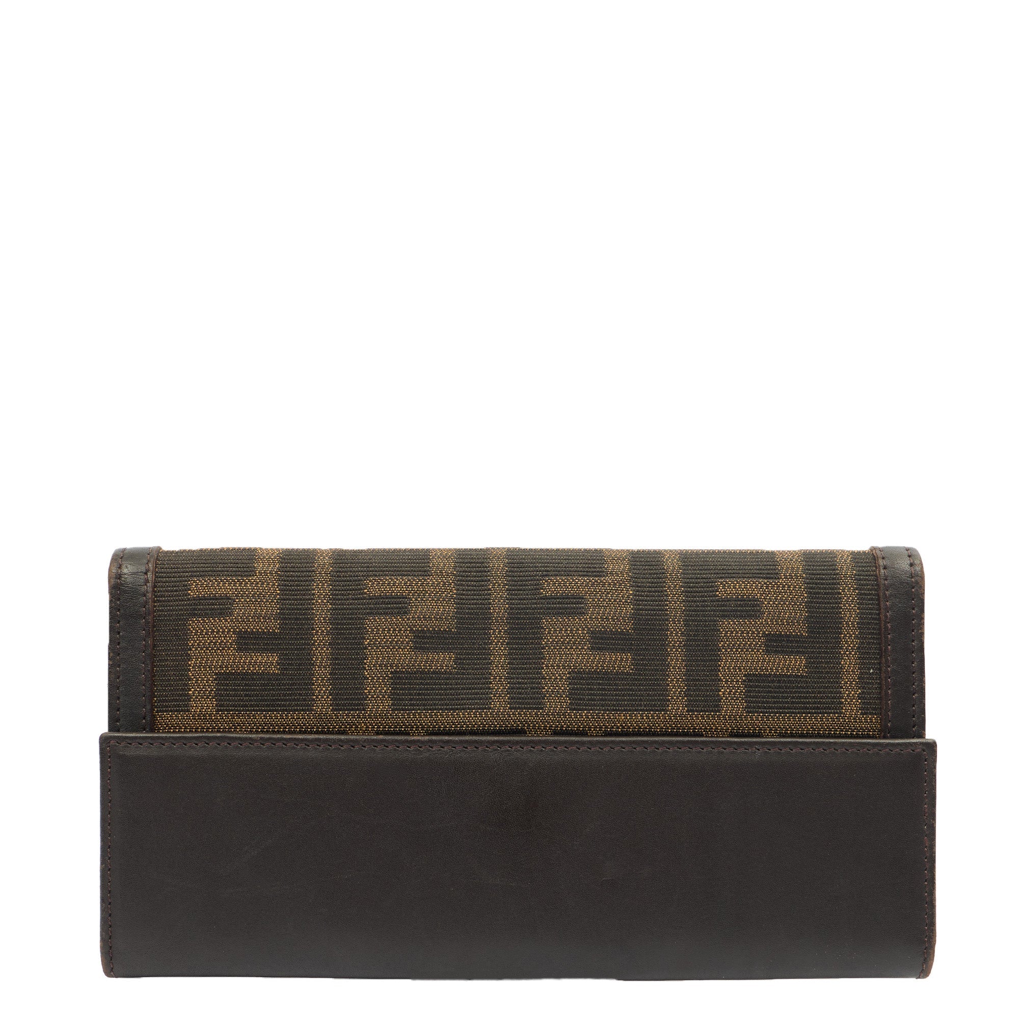 Fendi Purse Continental Wallet in Zucca FF, Canvas