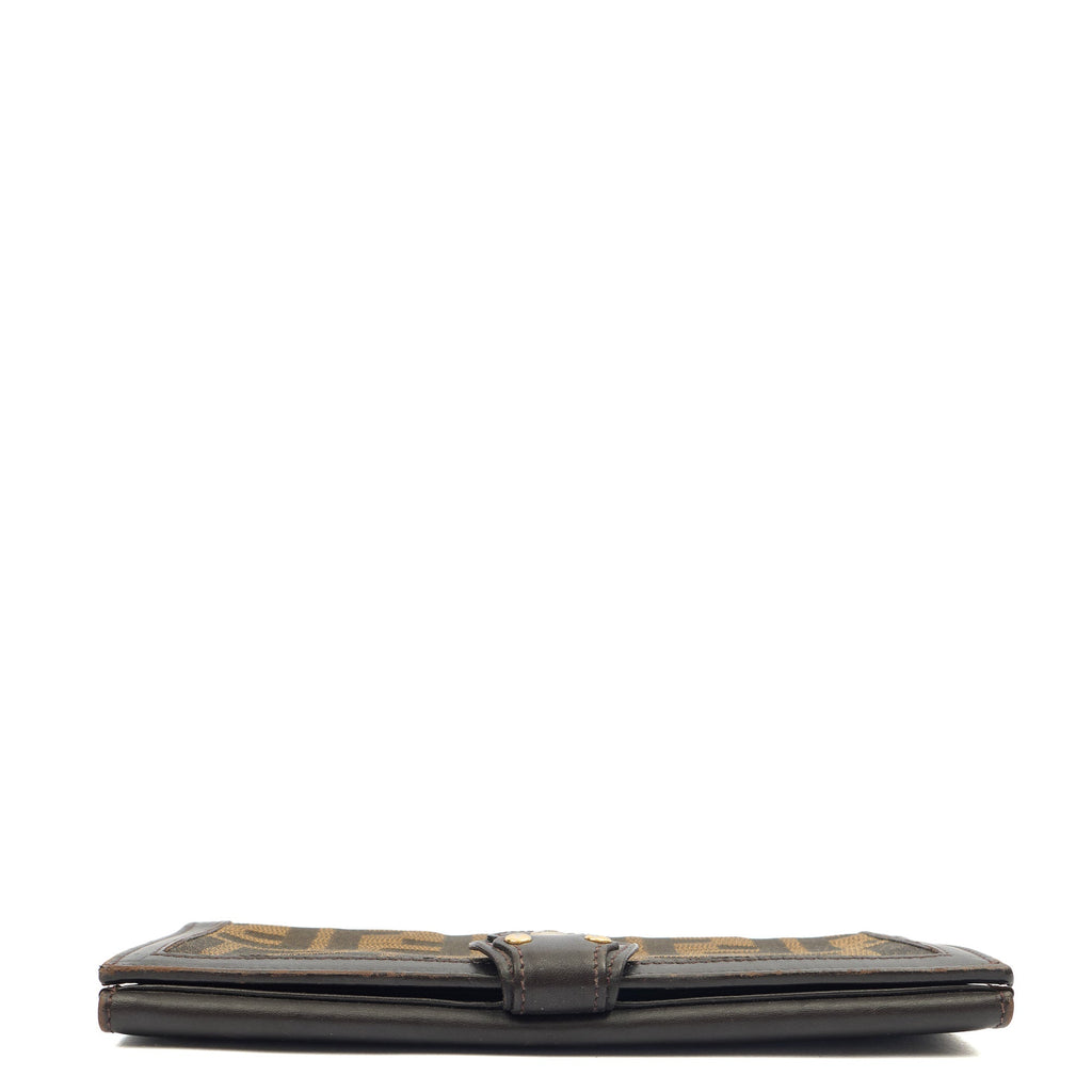 Fendi Purse Continental Wallet in Zucca FF, Canvas