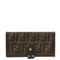 Fendi Purse Continental Wallet in Zucca FF, Canvas