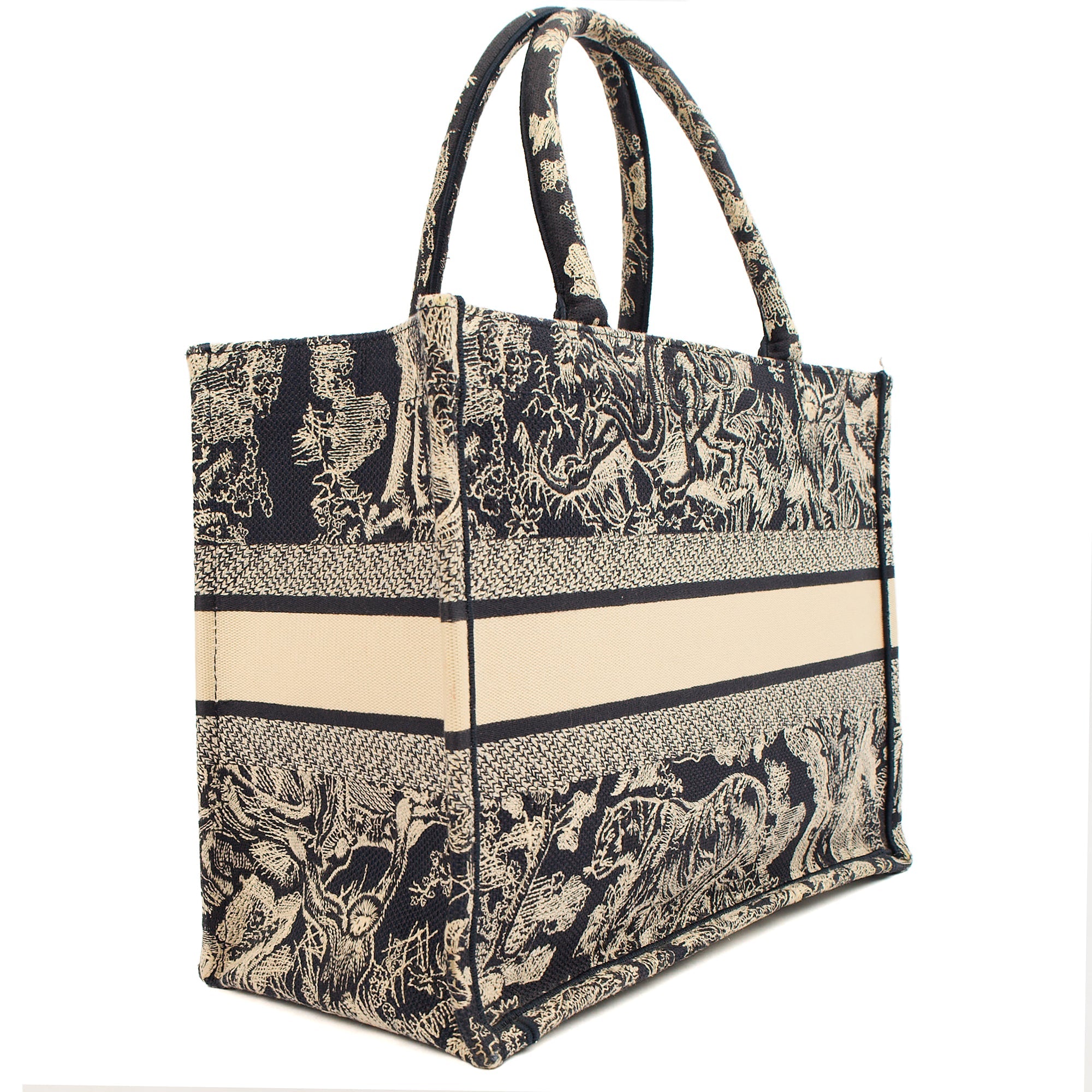 Christian Dior Tote Book Tote - Medium in Blue, Fabric