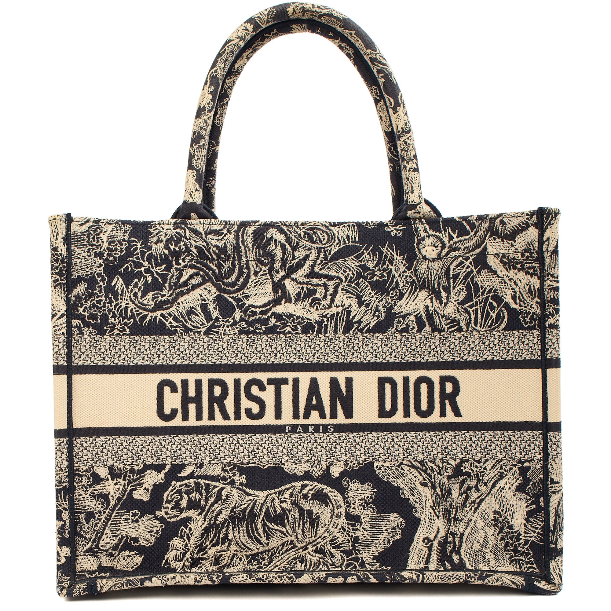 Christian Dior Tote Book Tote - Medium in Blue, Fabric