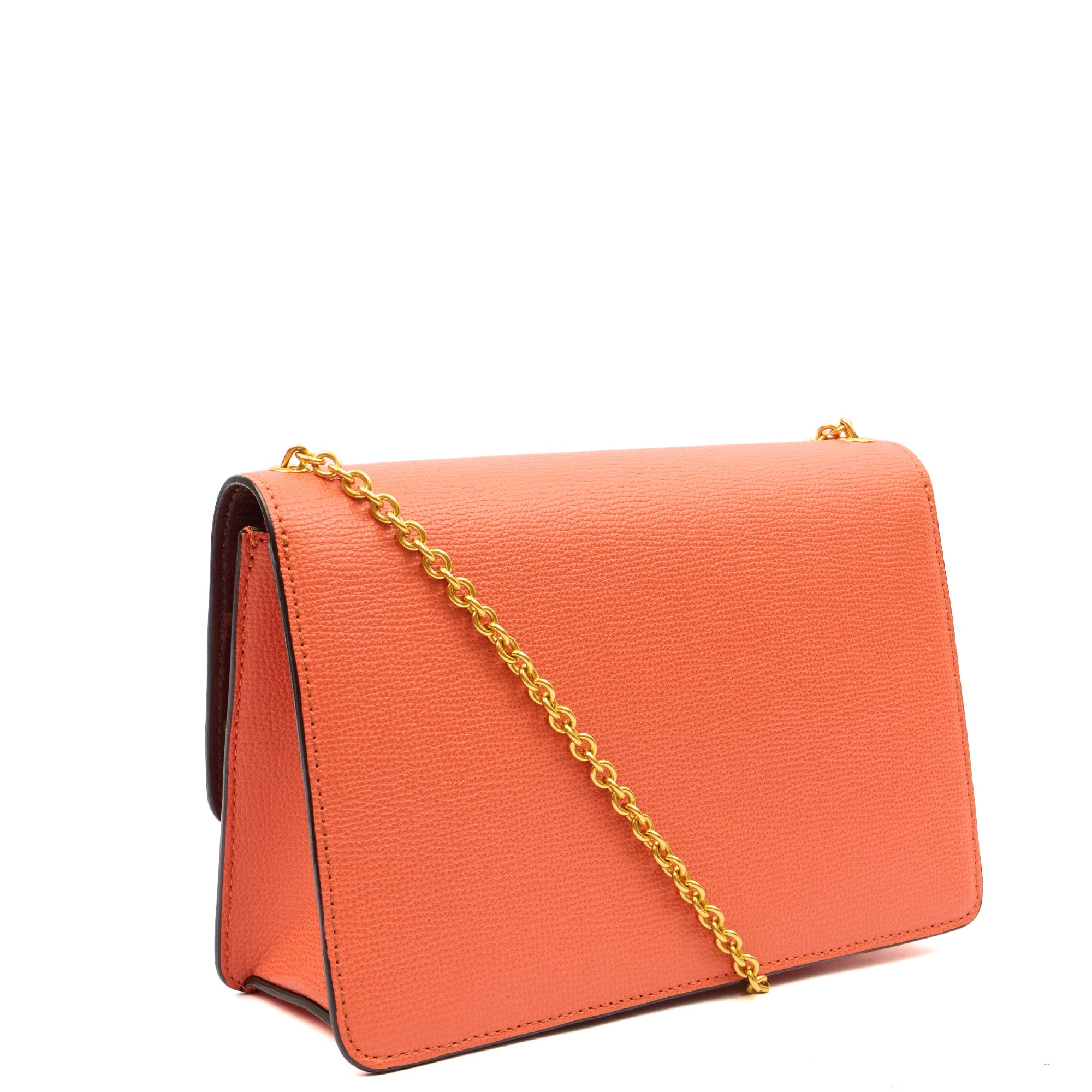 Mulberry Cross Body Darley in Coral Orange, Calfskin Leather
