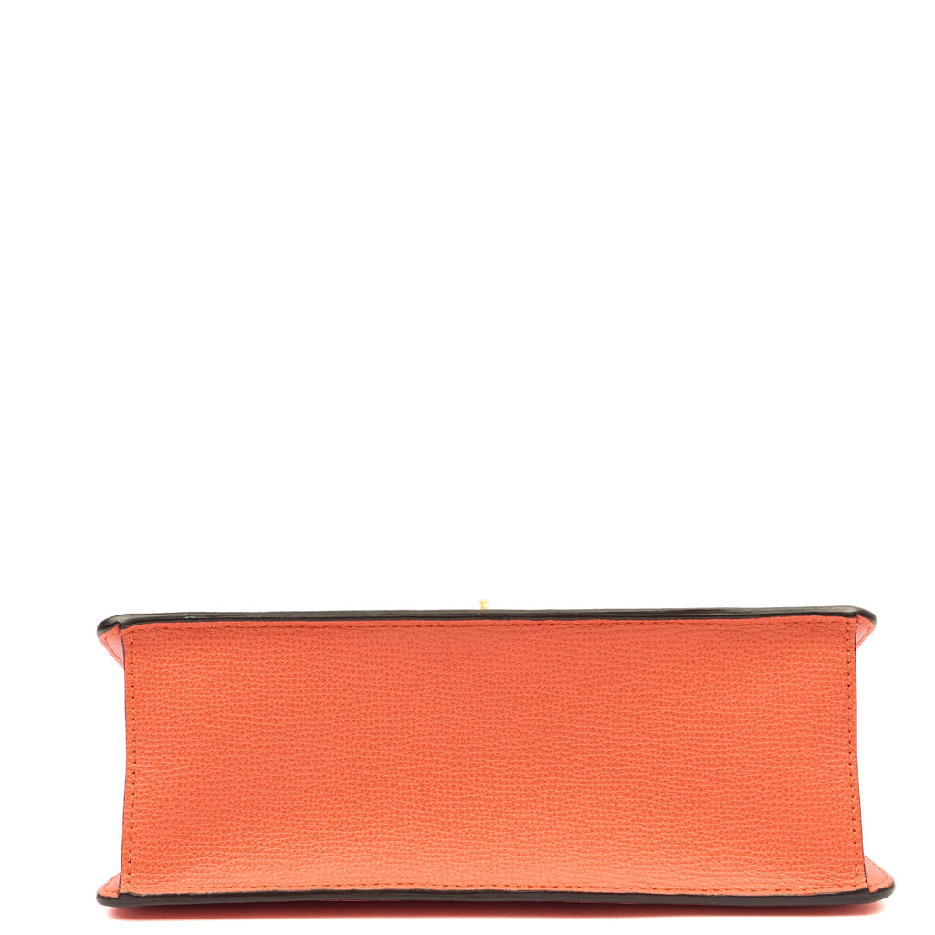 Mulberry Cross Body Darley in Coral Orange, Calfskin Leather