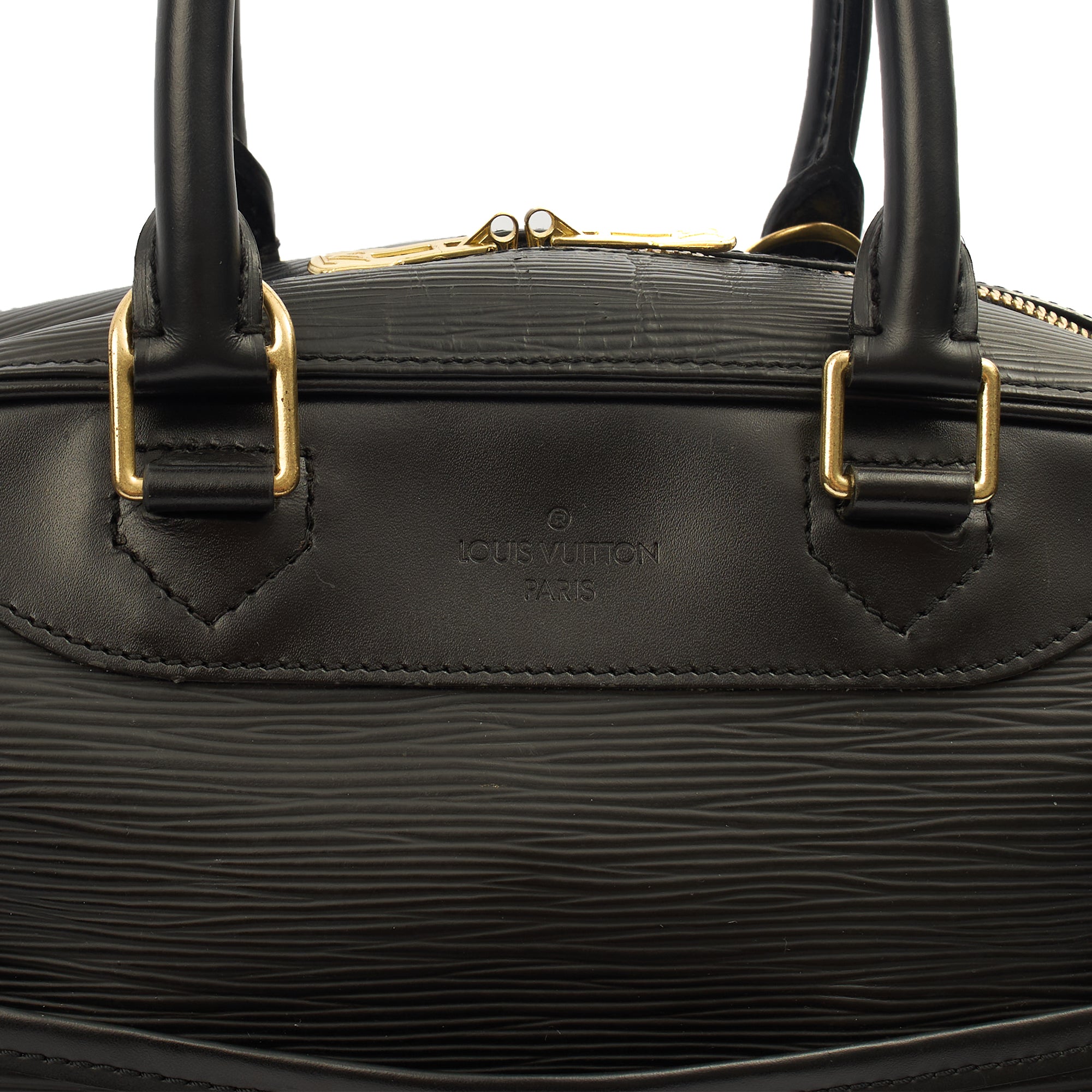 Louis Vuitton Top Handle Sorbonne in Black, Epi Leather
