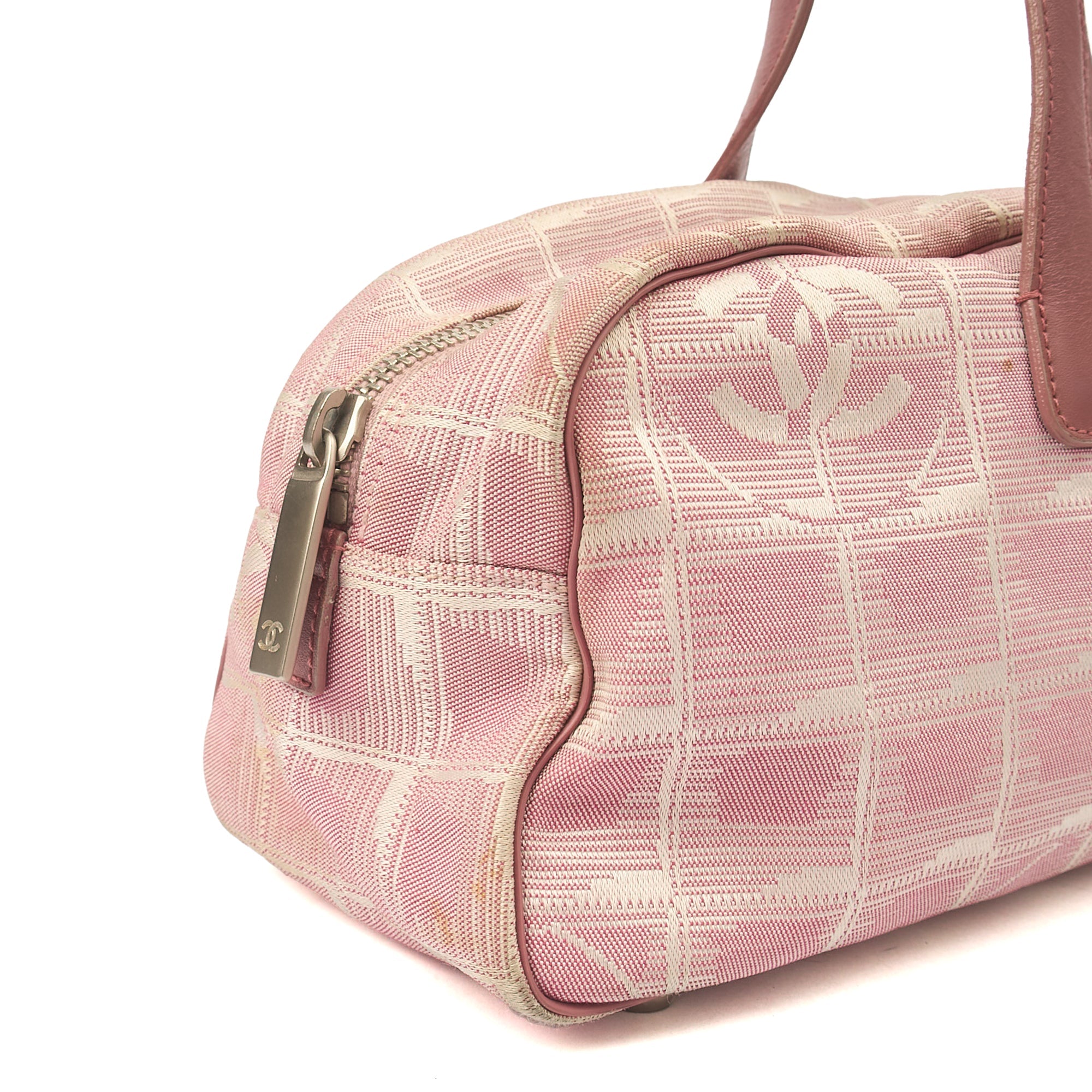 Chanel Tote Ligne Cambon Bowler in Pink, Canvas