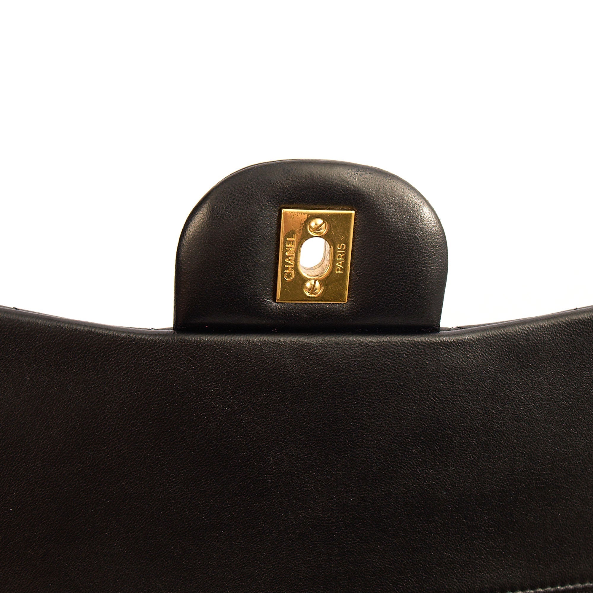 Chanel Shoulder Bag Classic Double Flap - Large in Black, Lambskin Leather