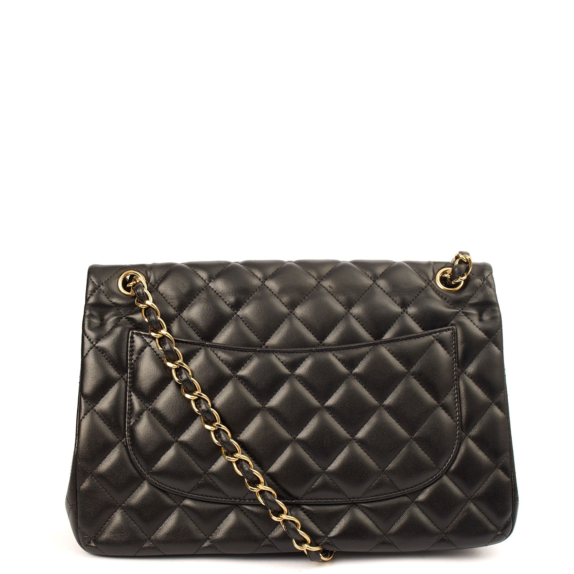Chanel Shoulder Bag Classic Double Flap - Large in Black, Lambskin Leather