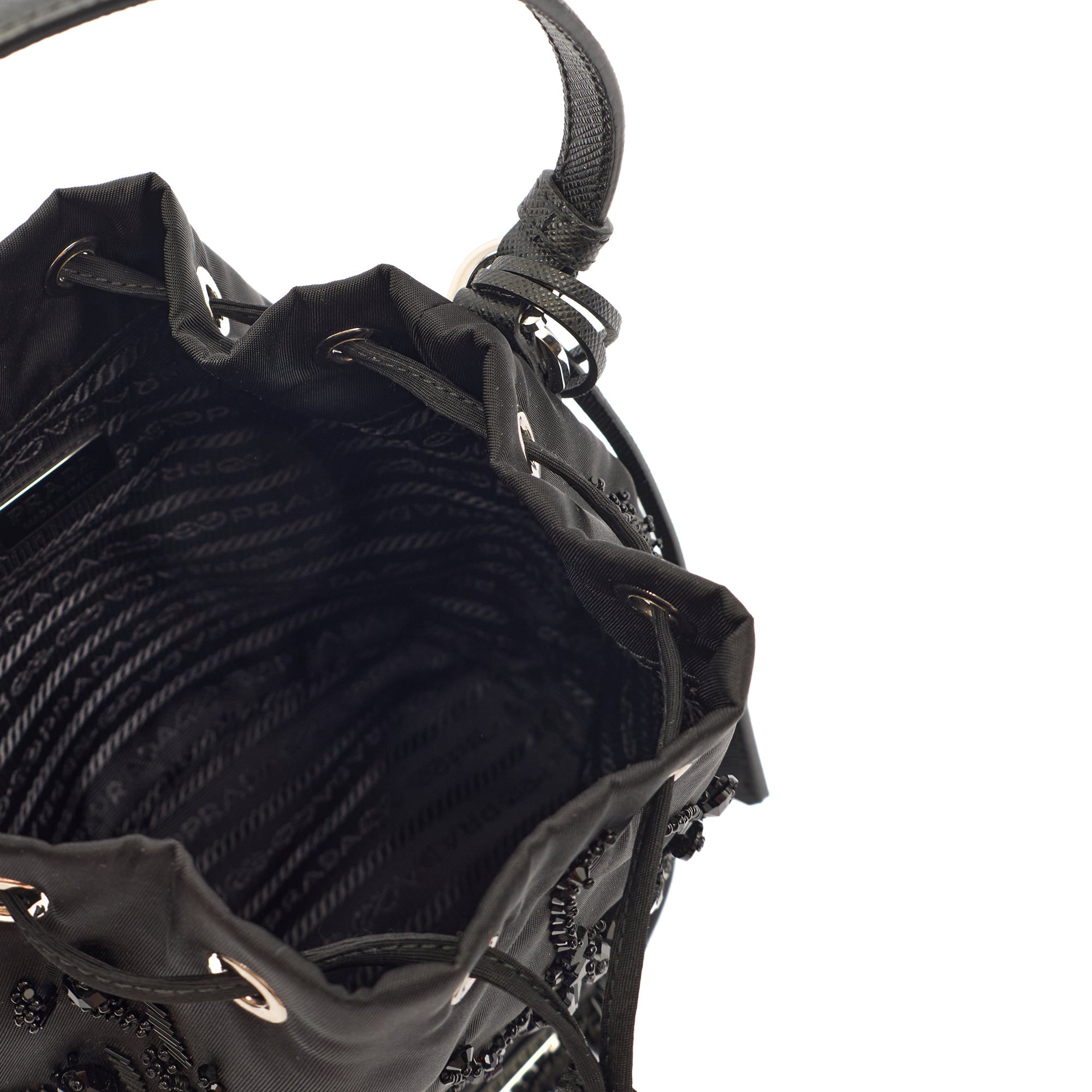 Prada Bucket Bag Bucket Bag in Black, Nylon