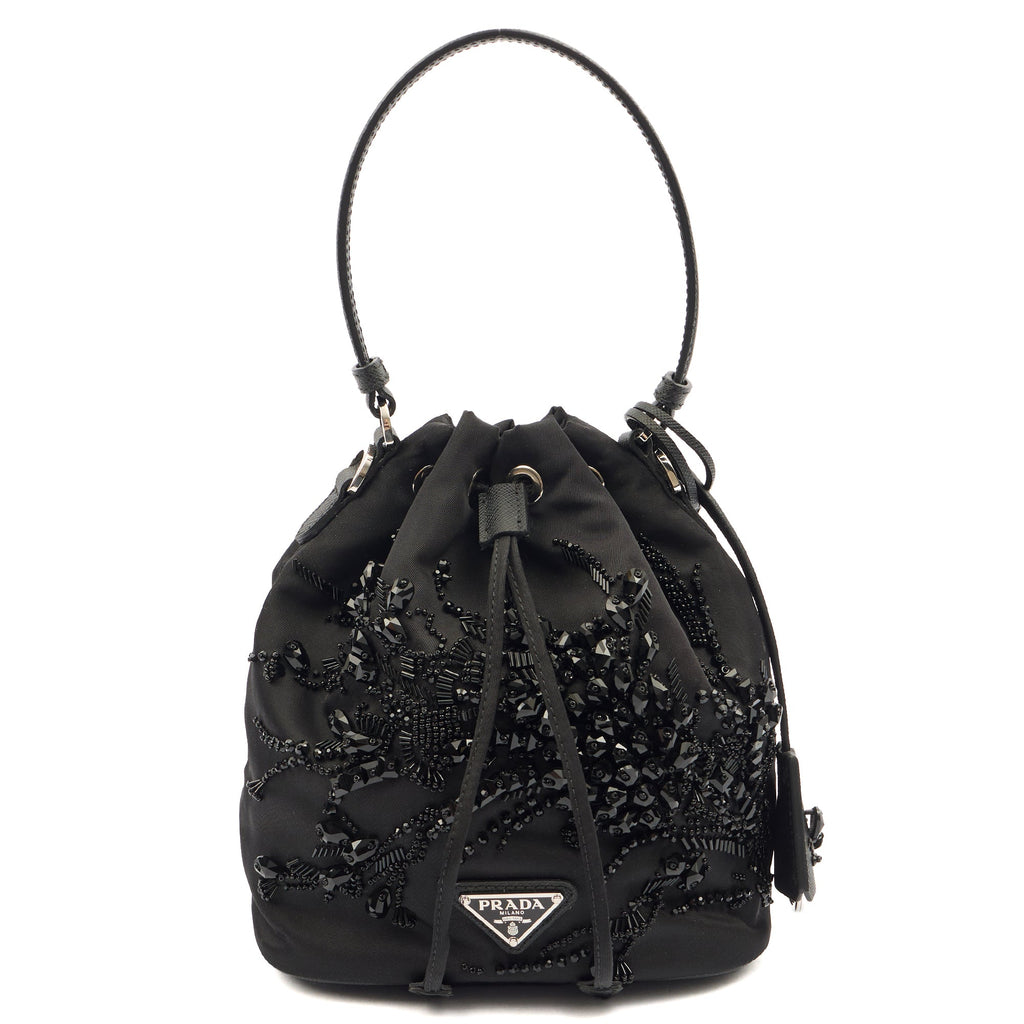 Prada Bucket Bag Bucket Bag in Black, Nylon
