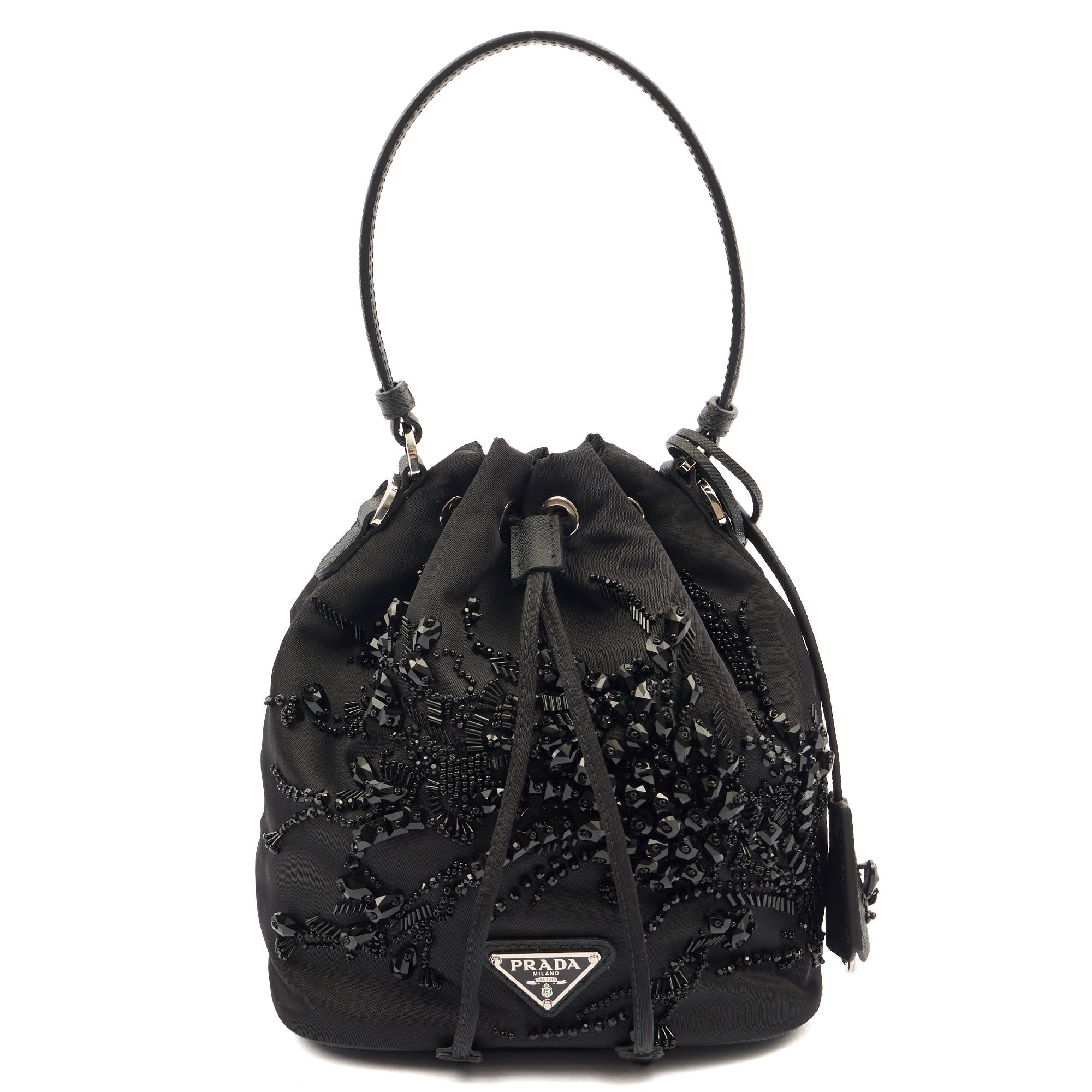 Prada Bucket Bag Bucket Bag in Black, Nylon