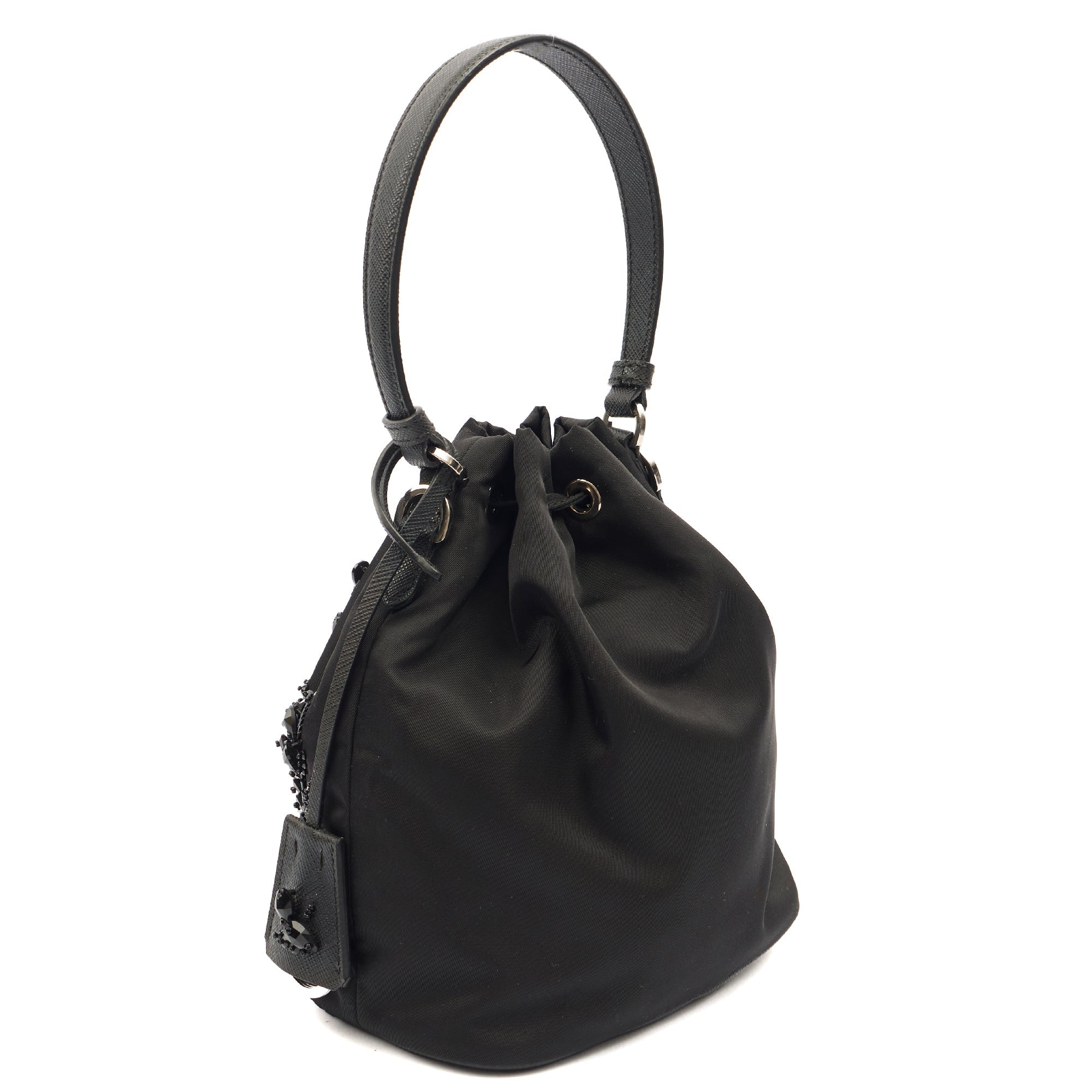 Prada Bucket Bag Bucket Bag in Black, Nylon