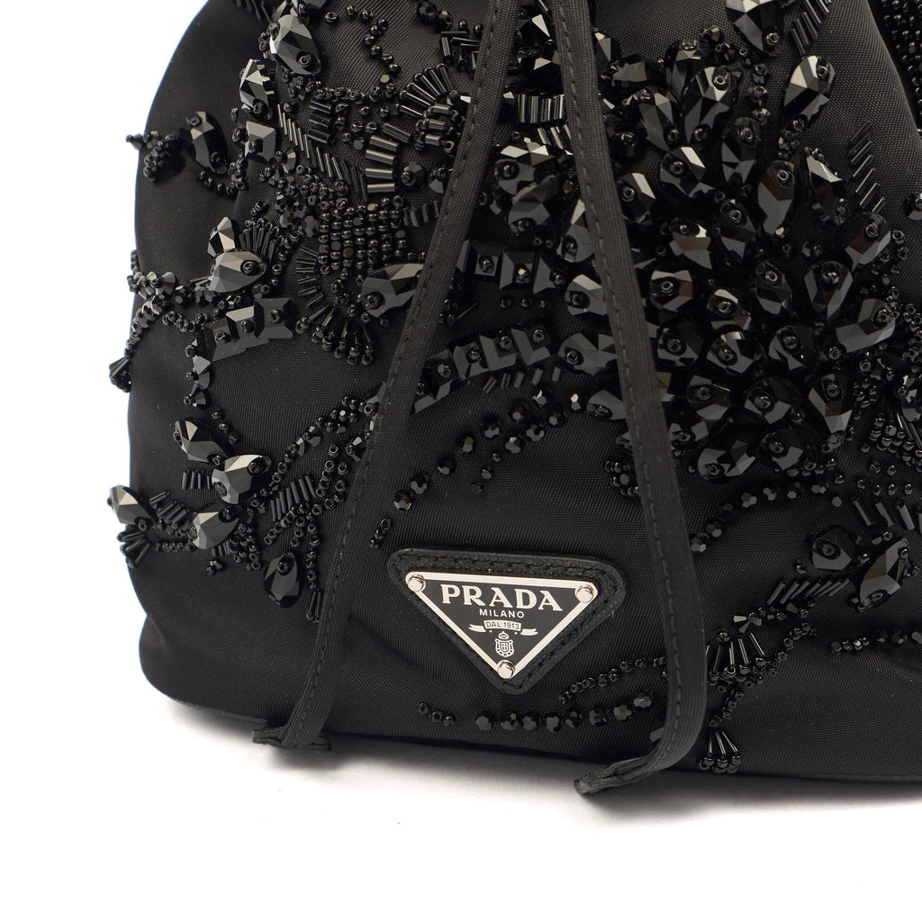 Prada Bucket Bag Bucket Bag in Black, Nylon